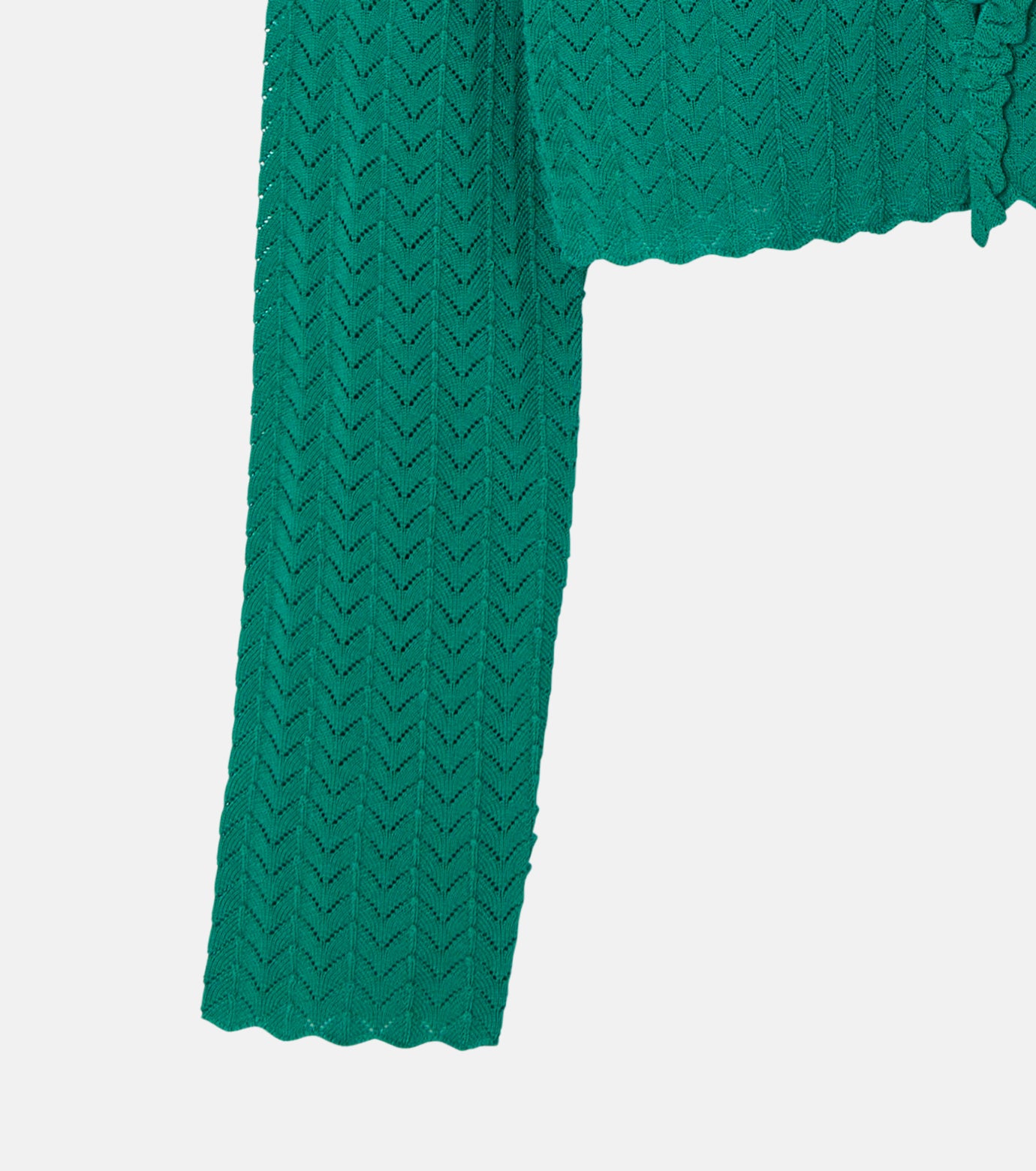 Eyelet Pattern Knit Cardigan