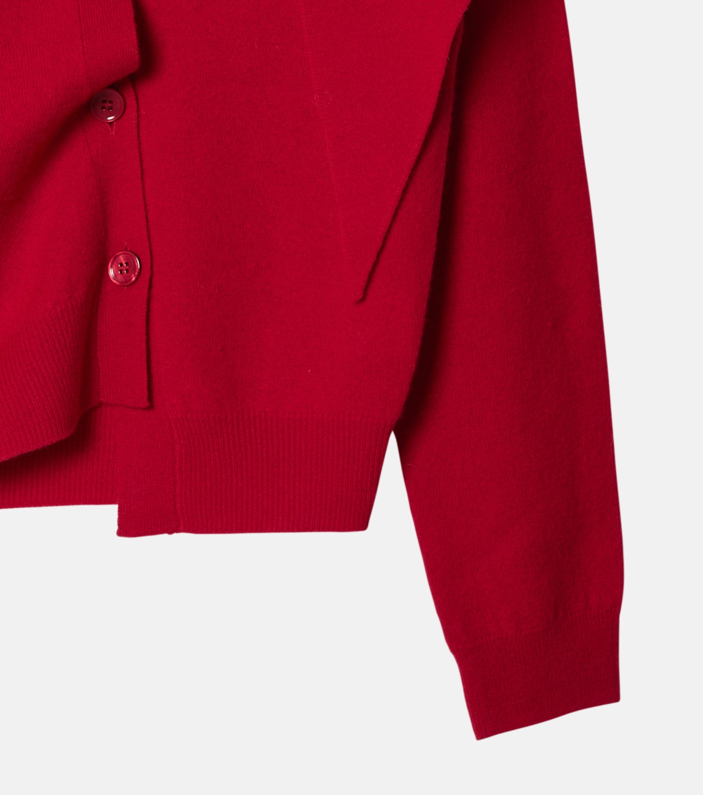 Myffler-detail Asymmetric Cardigan