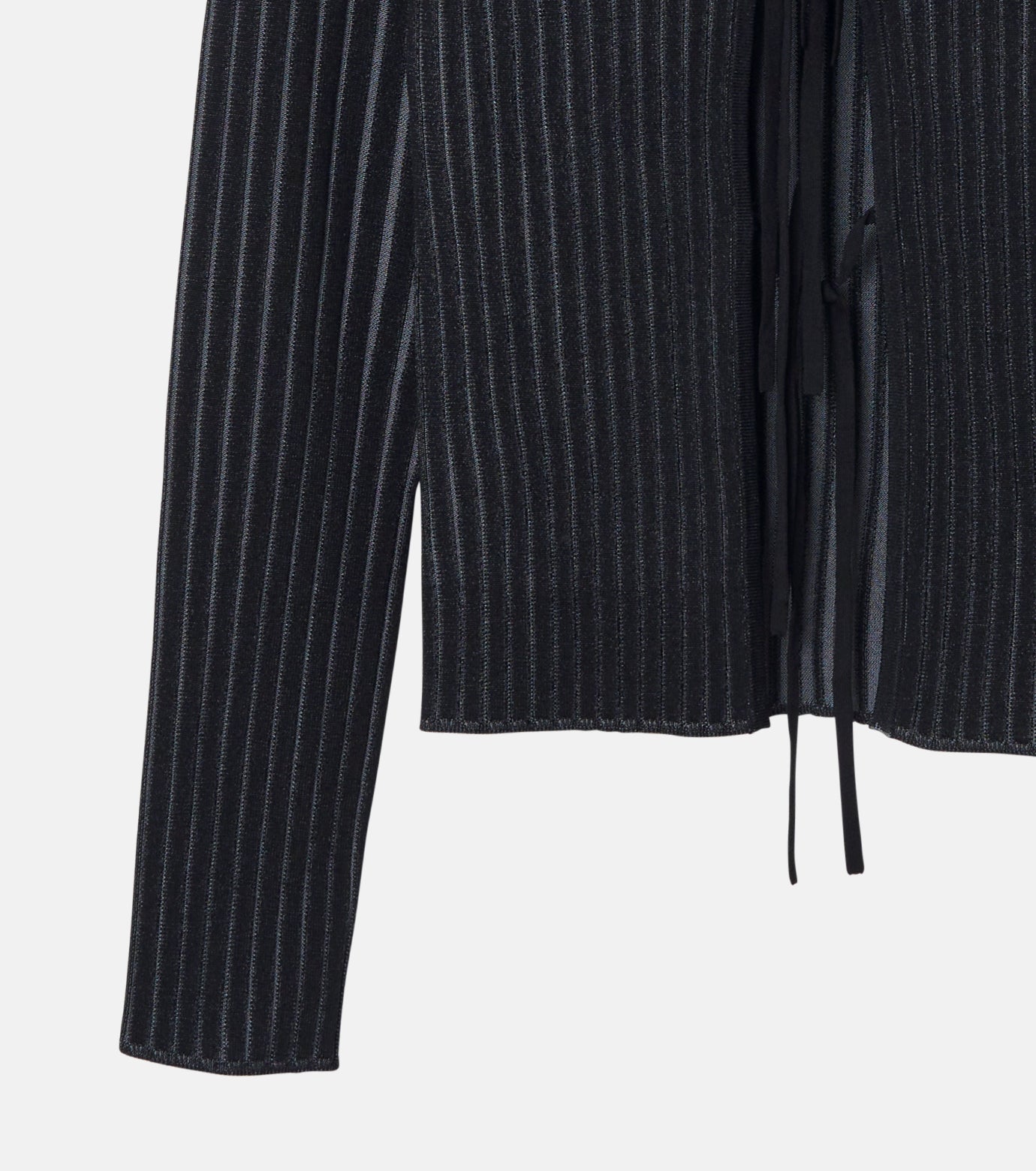 Lace-up Rib Knit