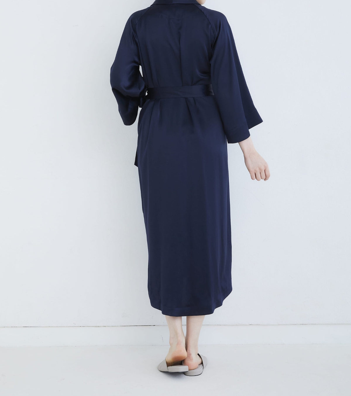 Silk Gown Elegant Navy
