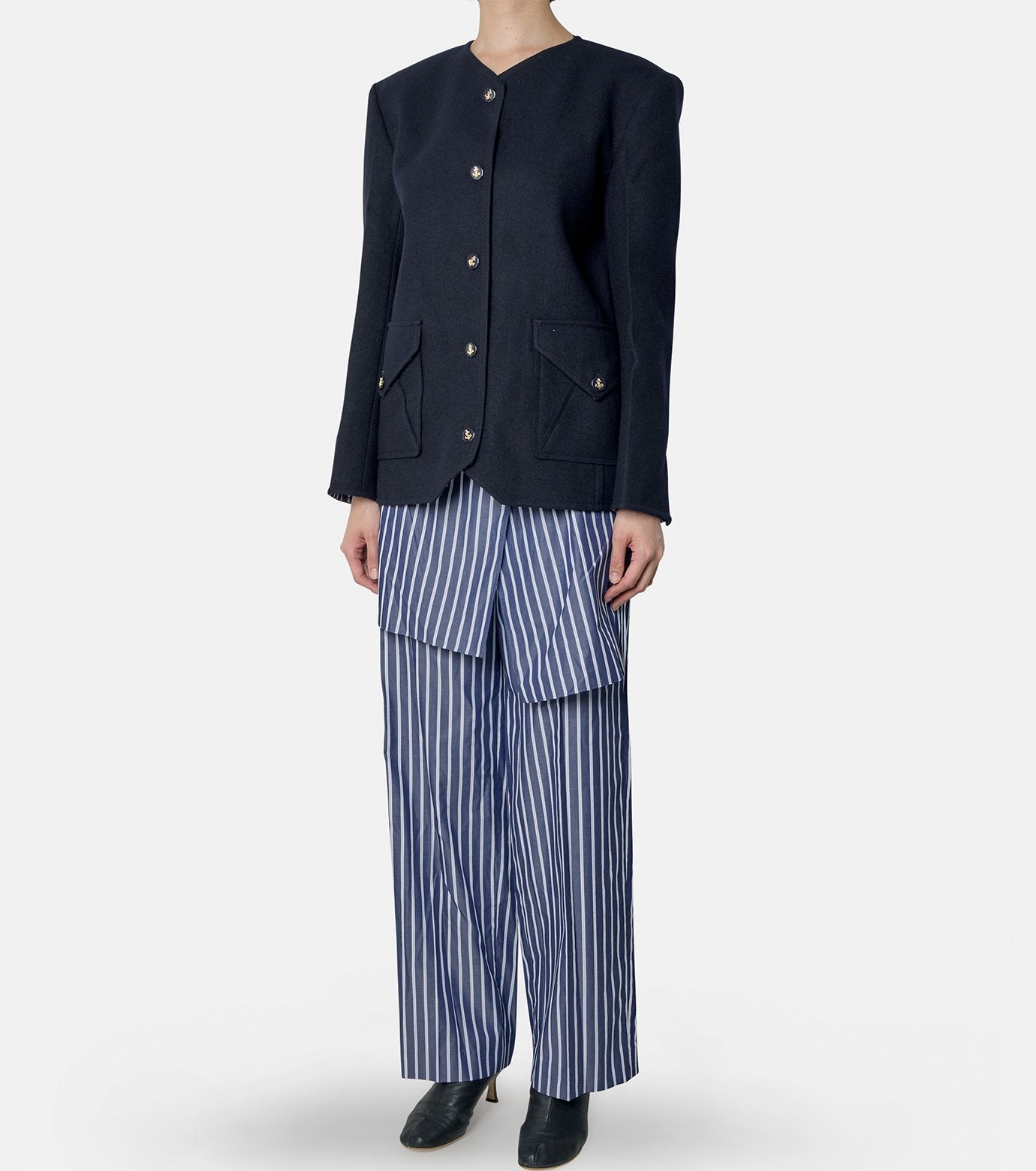 V-Neck Tailored Jacket