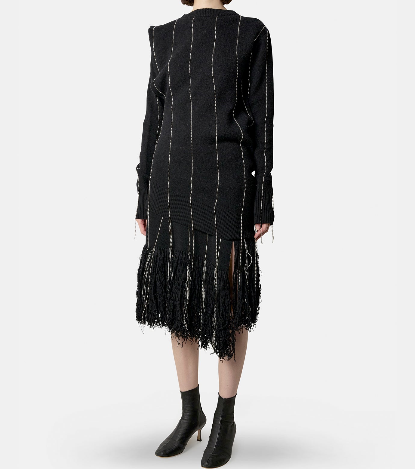 Chalk Stripe Knit Pullover