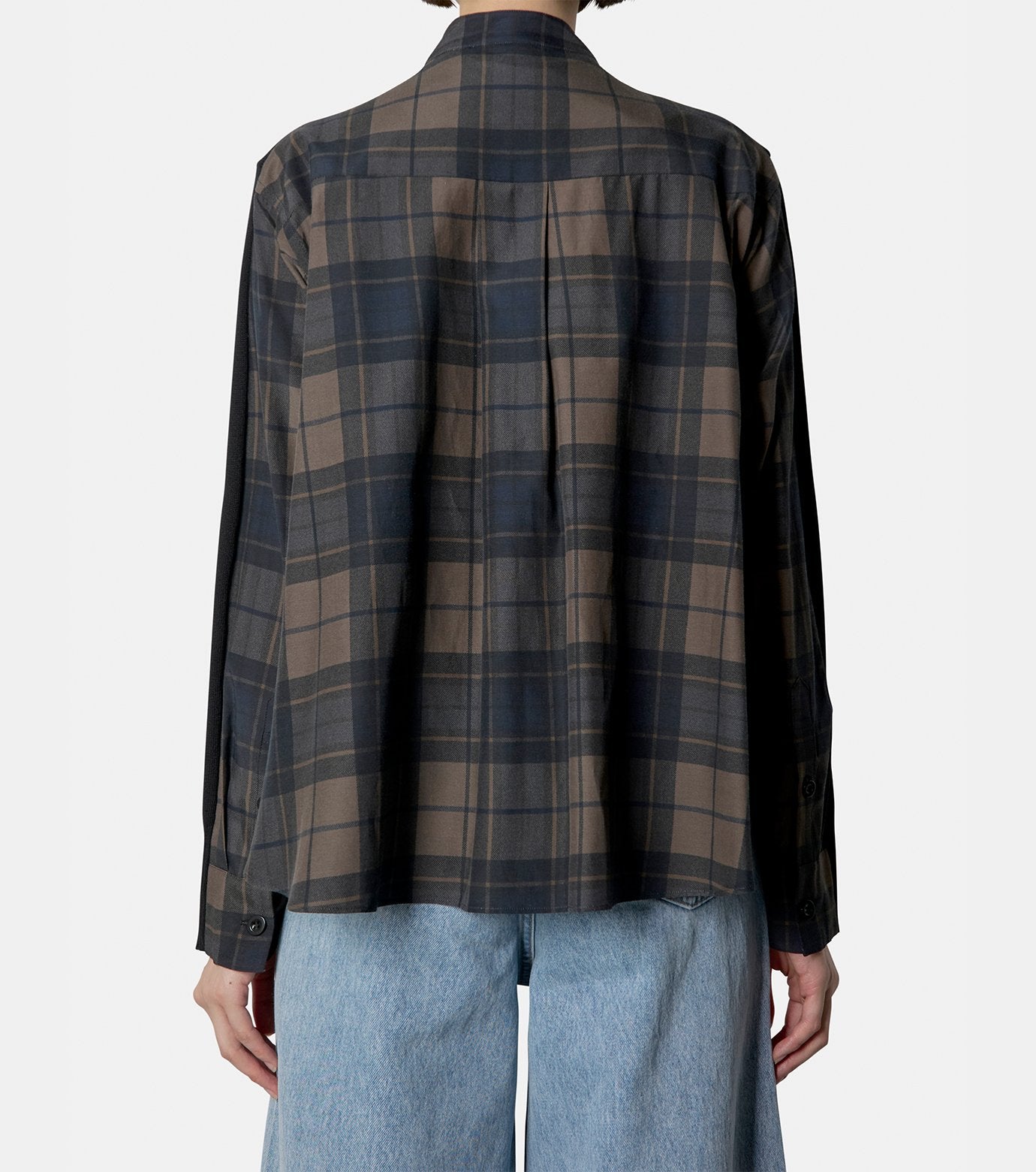 Plaid Print Cardigan