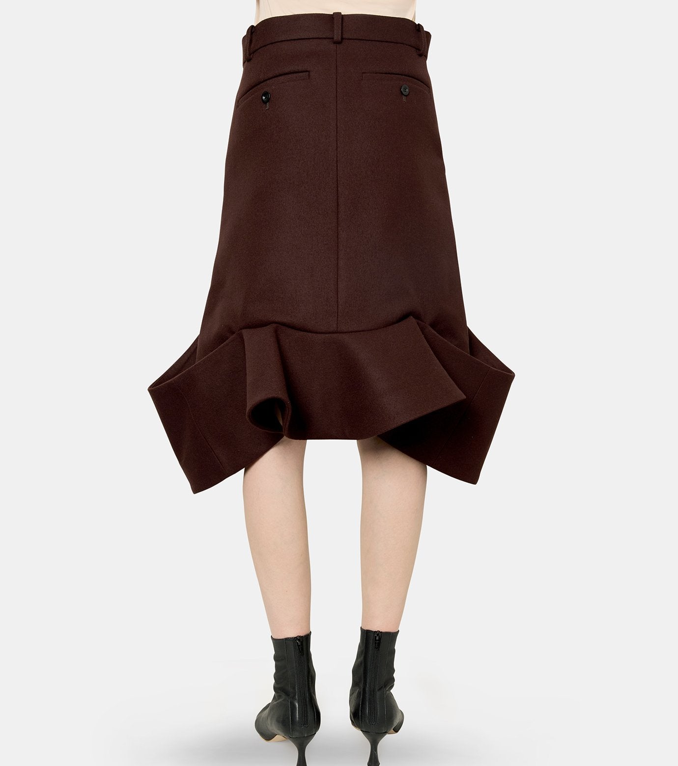 Wool Melton Skirt