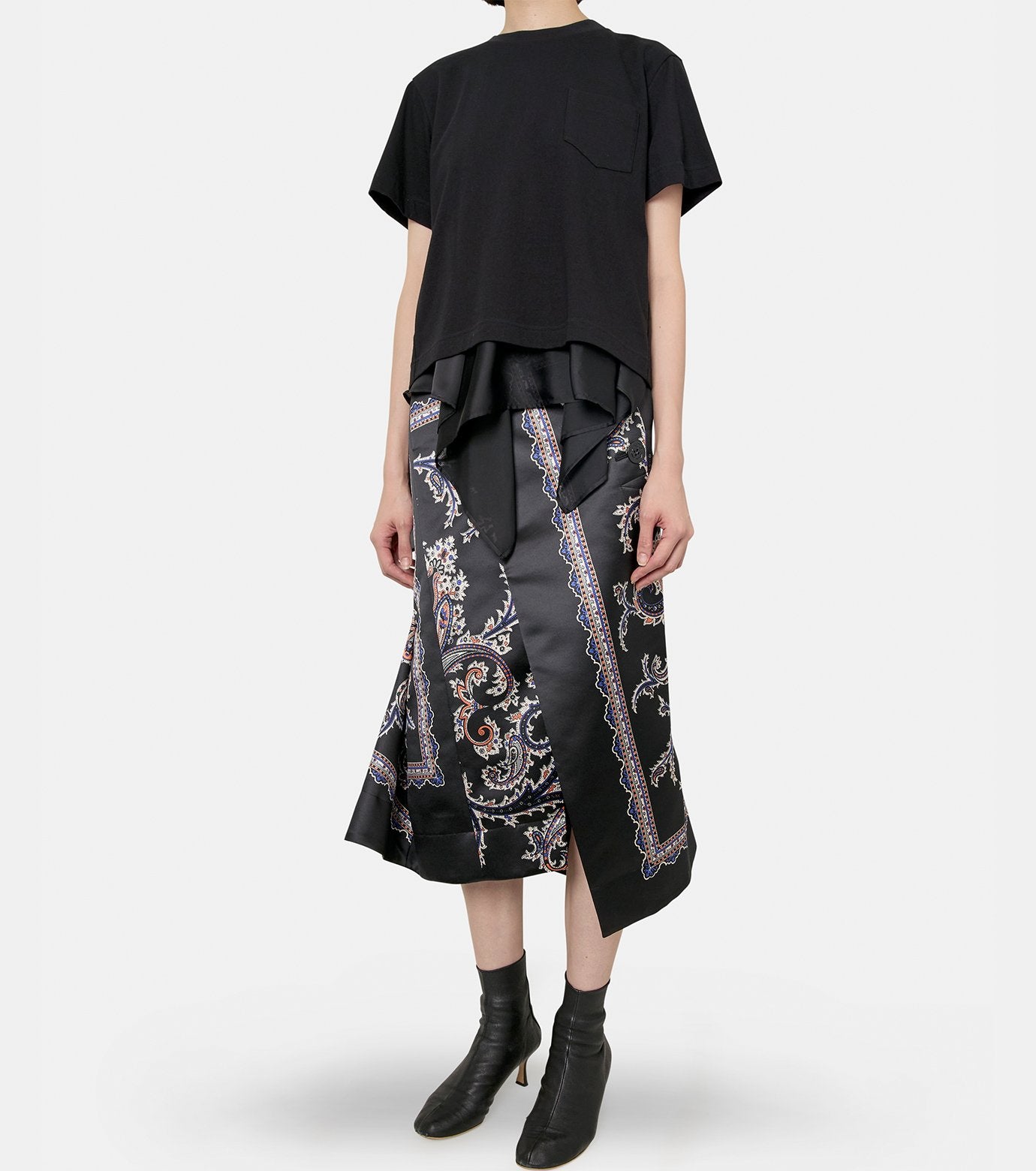 Satin x Cotton T-Shirt