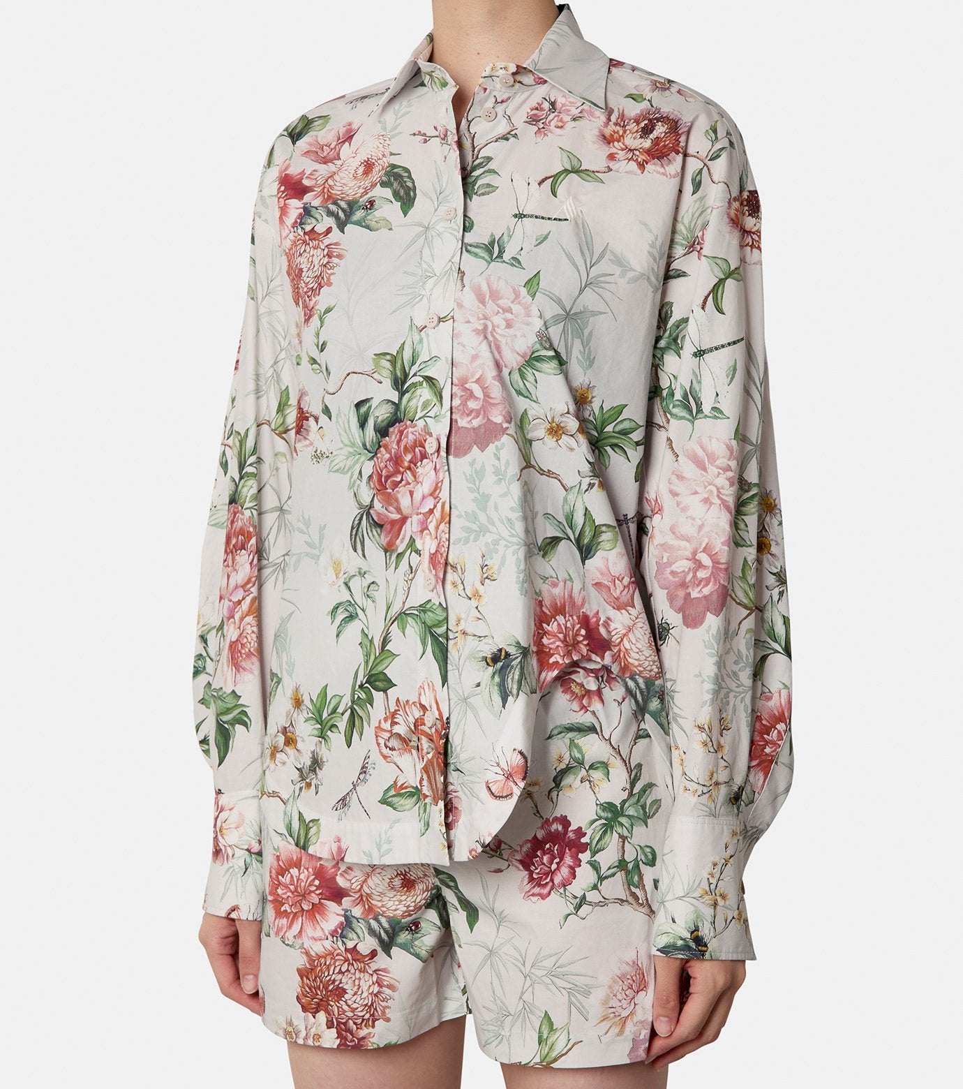 Flower Poplin Shirt