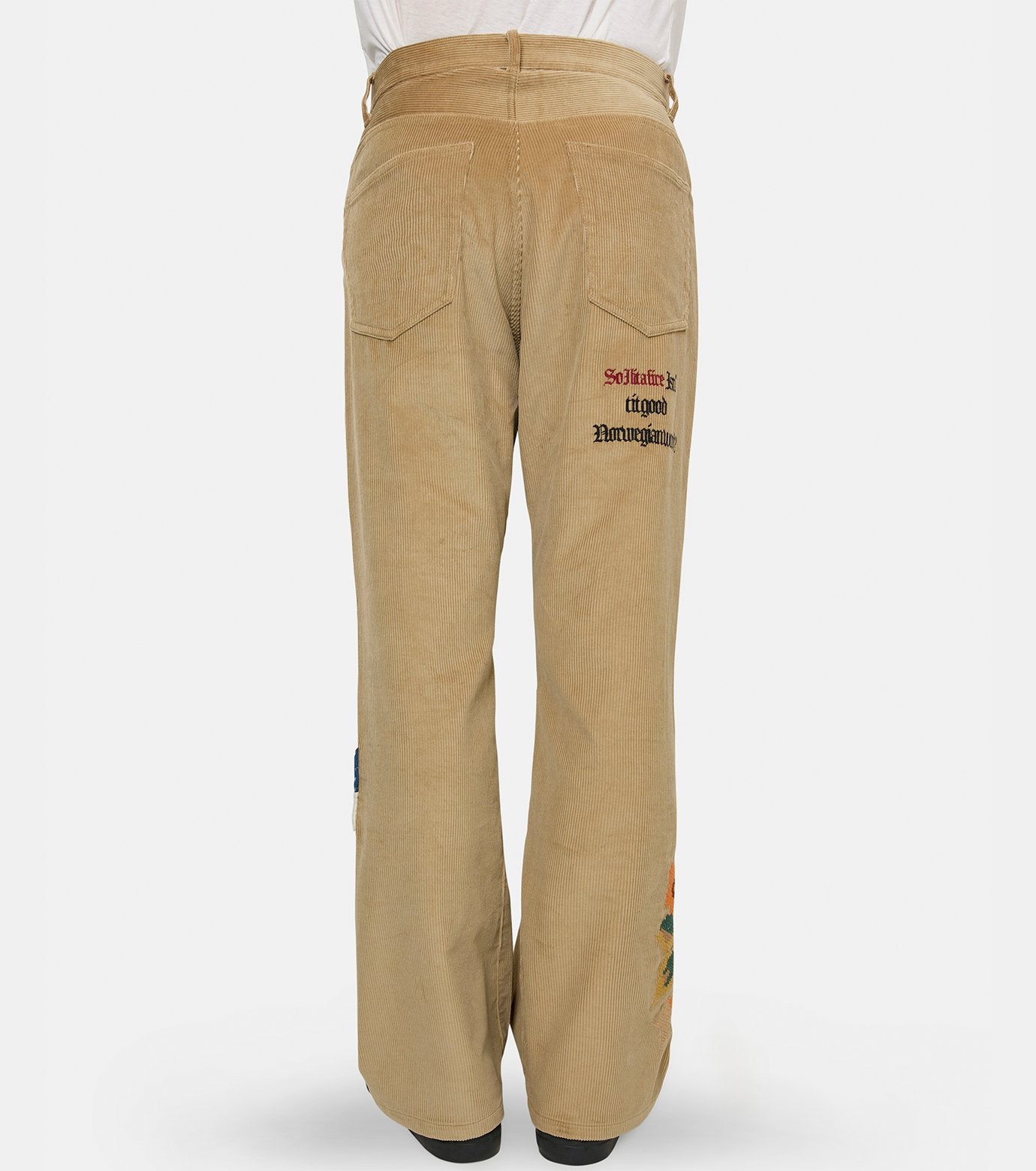 Embroidery-design pants