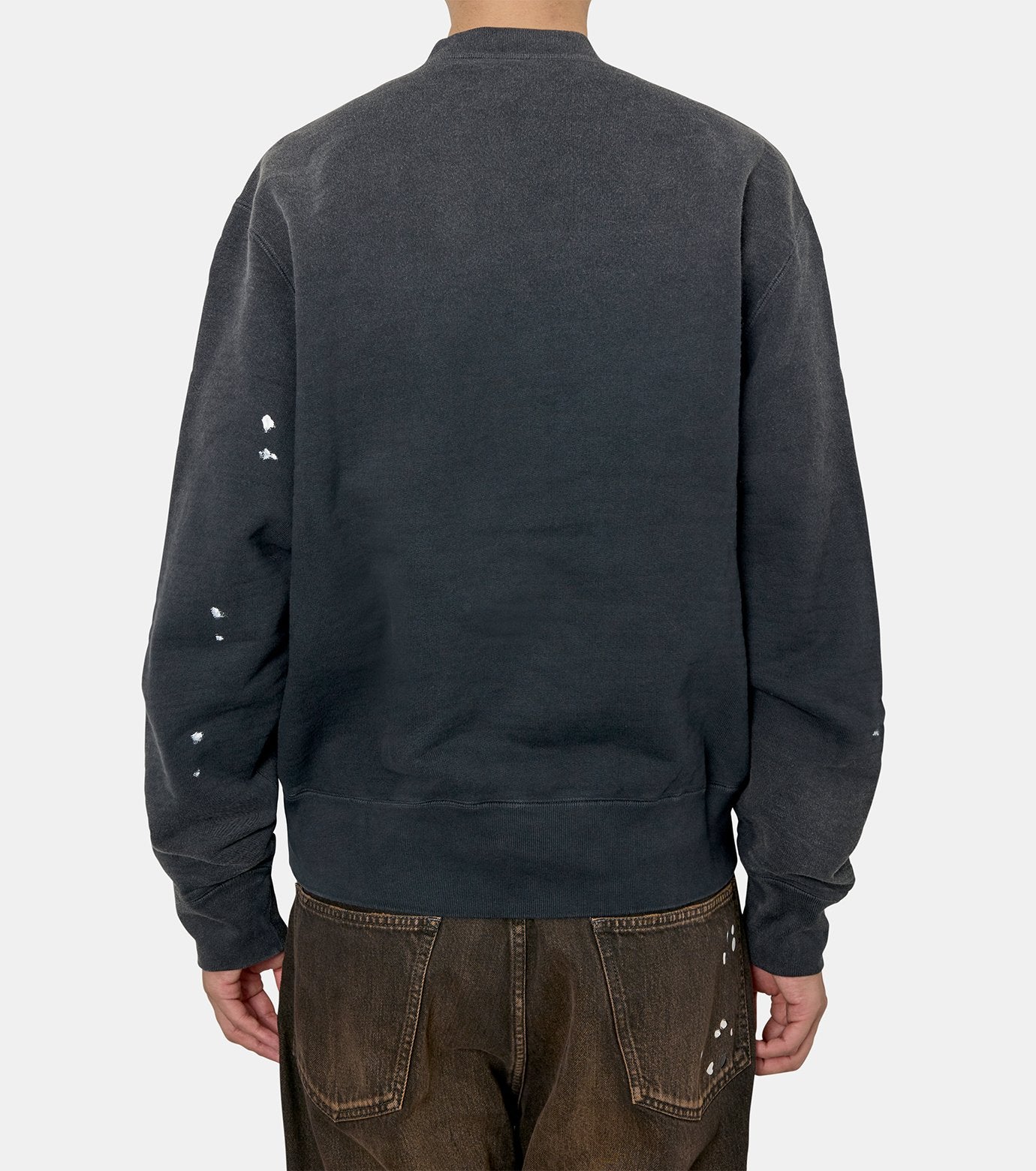 Vintage-effect sweat cardigan