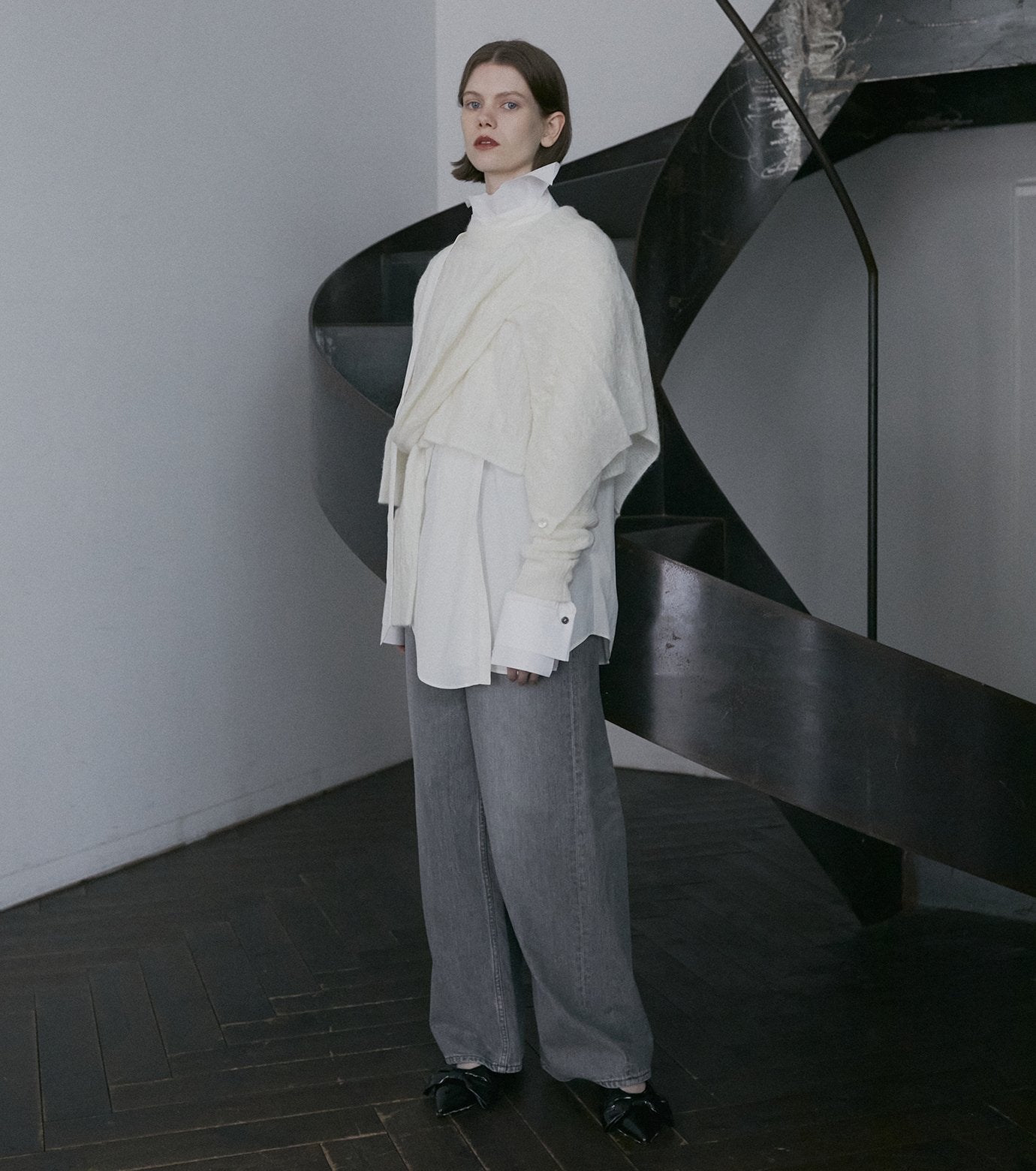 Cable Mohair Pullover