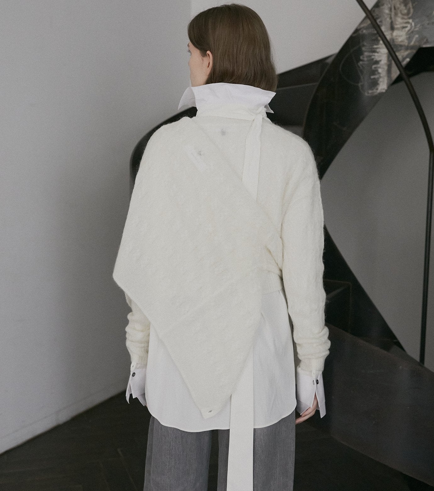 Cable Mohair Pullover