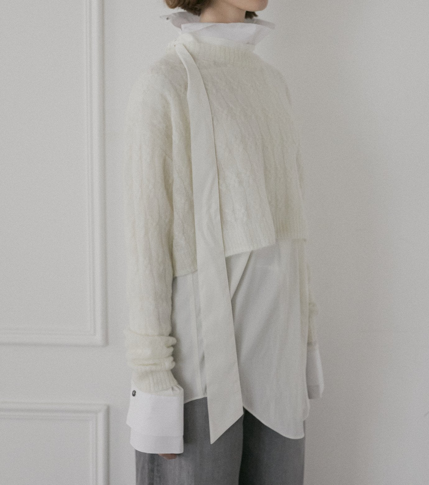 Cable Mohair Pullover