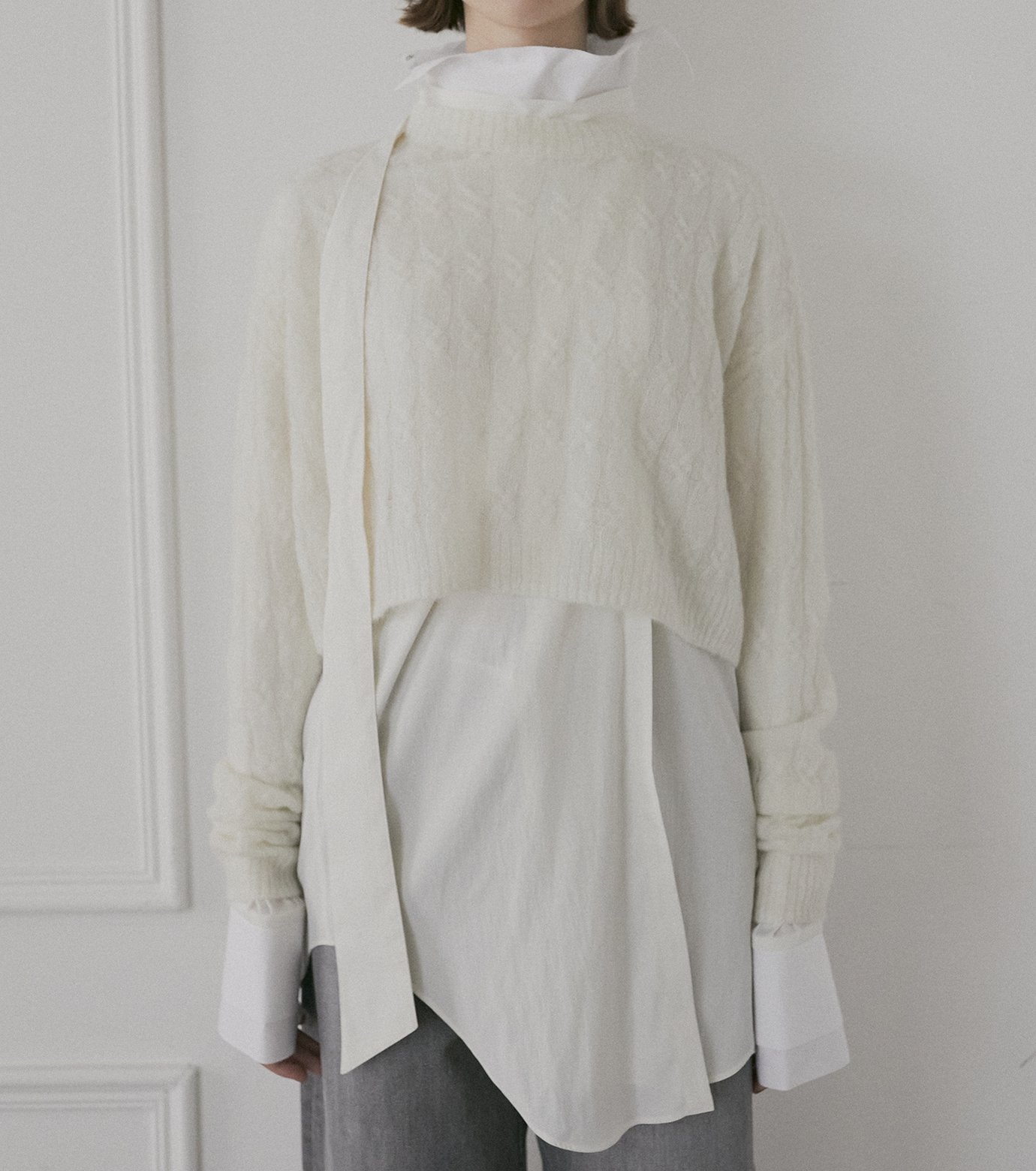 Cable Mohair Pullover