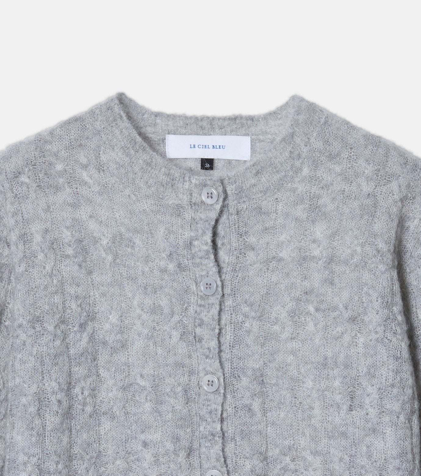 Cable Mohair Cardigan