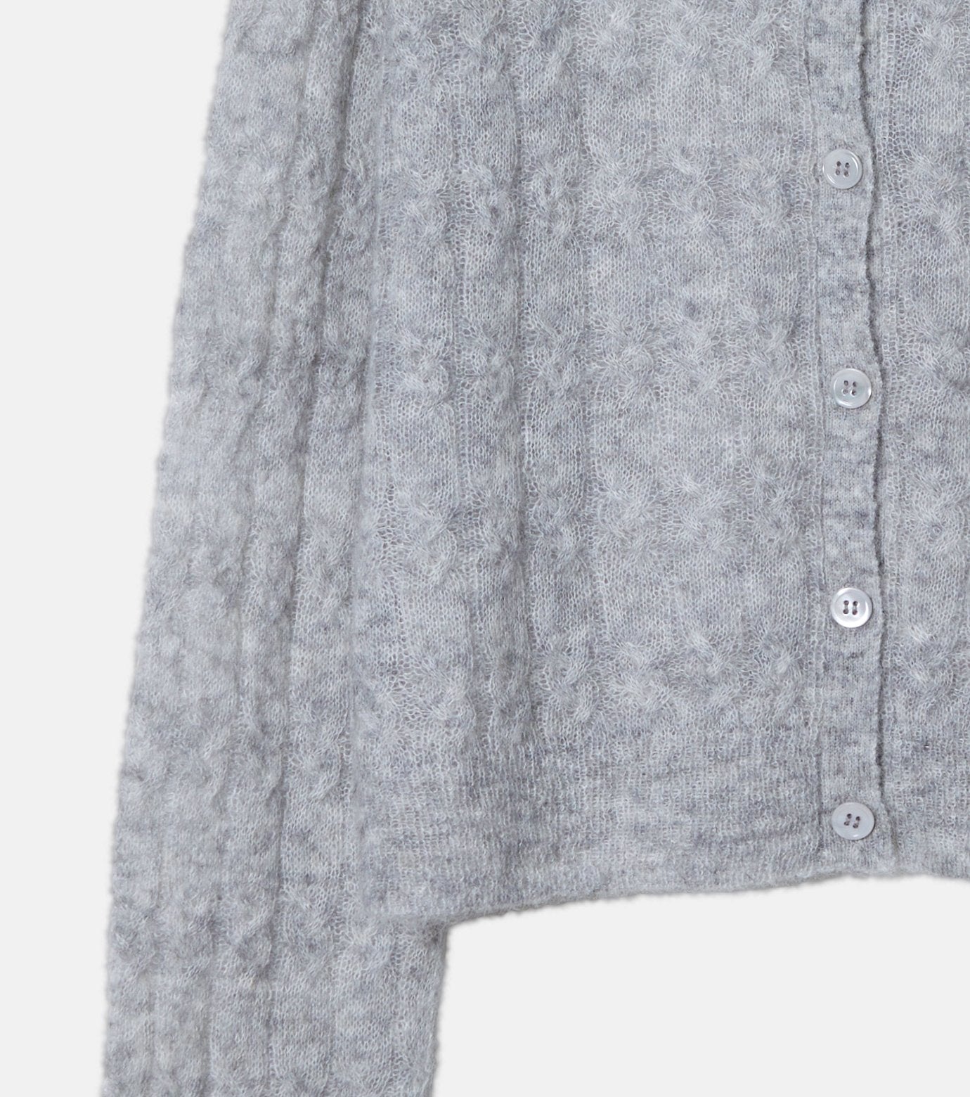 Cable Mohair Cardigan