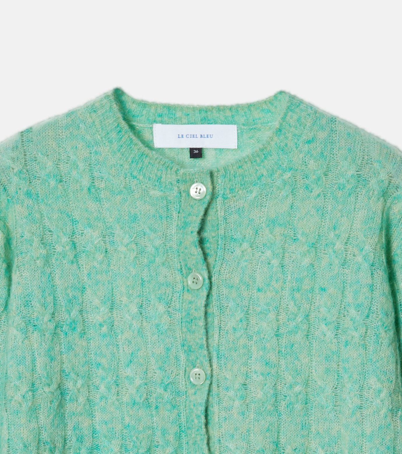 Cable Mohair Cardigan