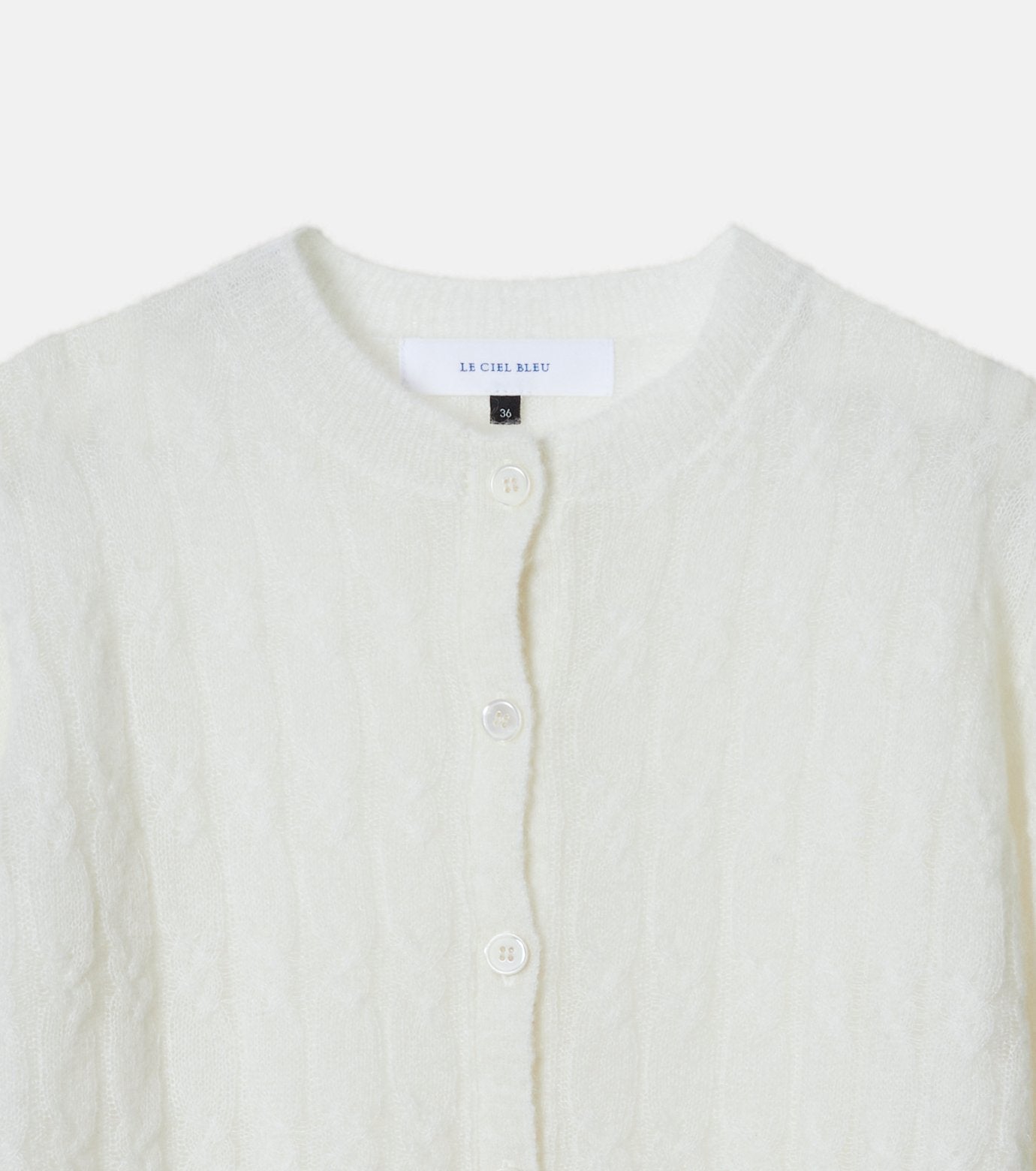 Cable Mohair Cardigan