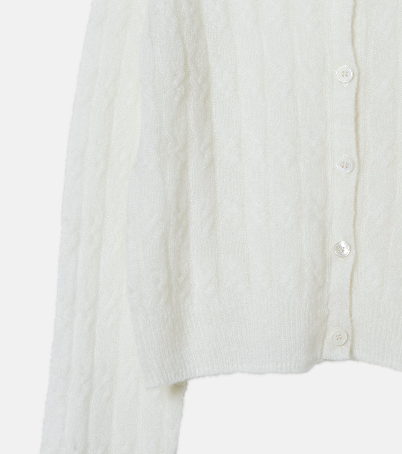 Cable Mohair Cardigan