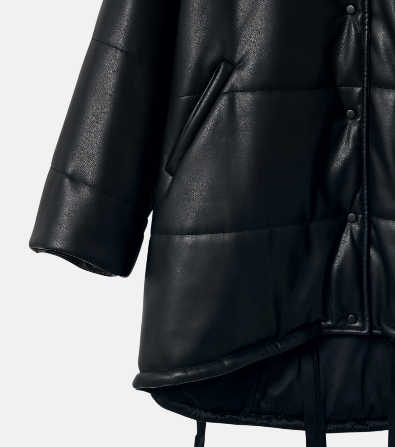 Faux Leather Padded COAT