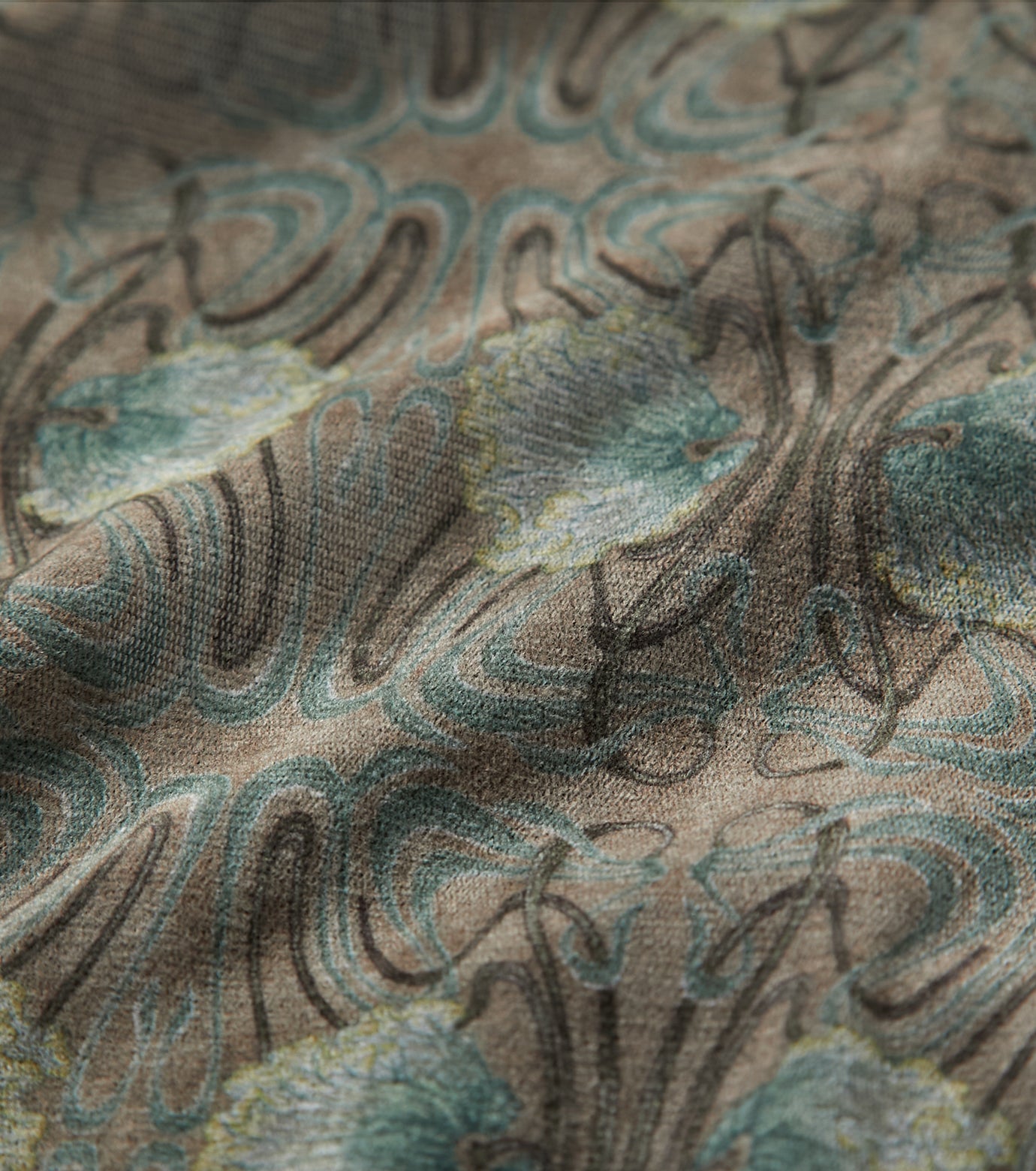 Flocky Print Highneck Tee