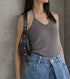 Halterneck Knit Top