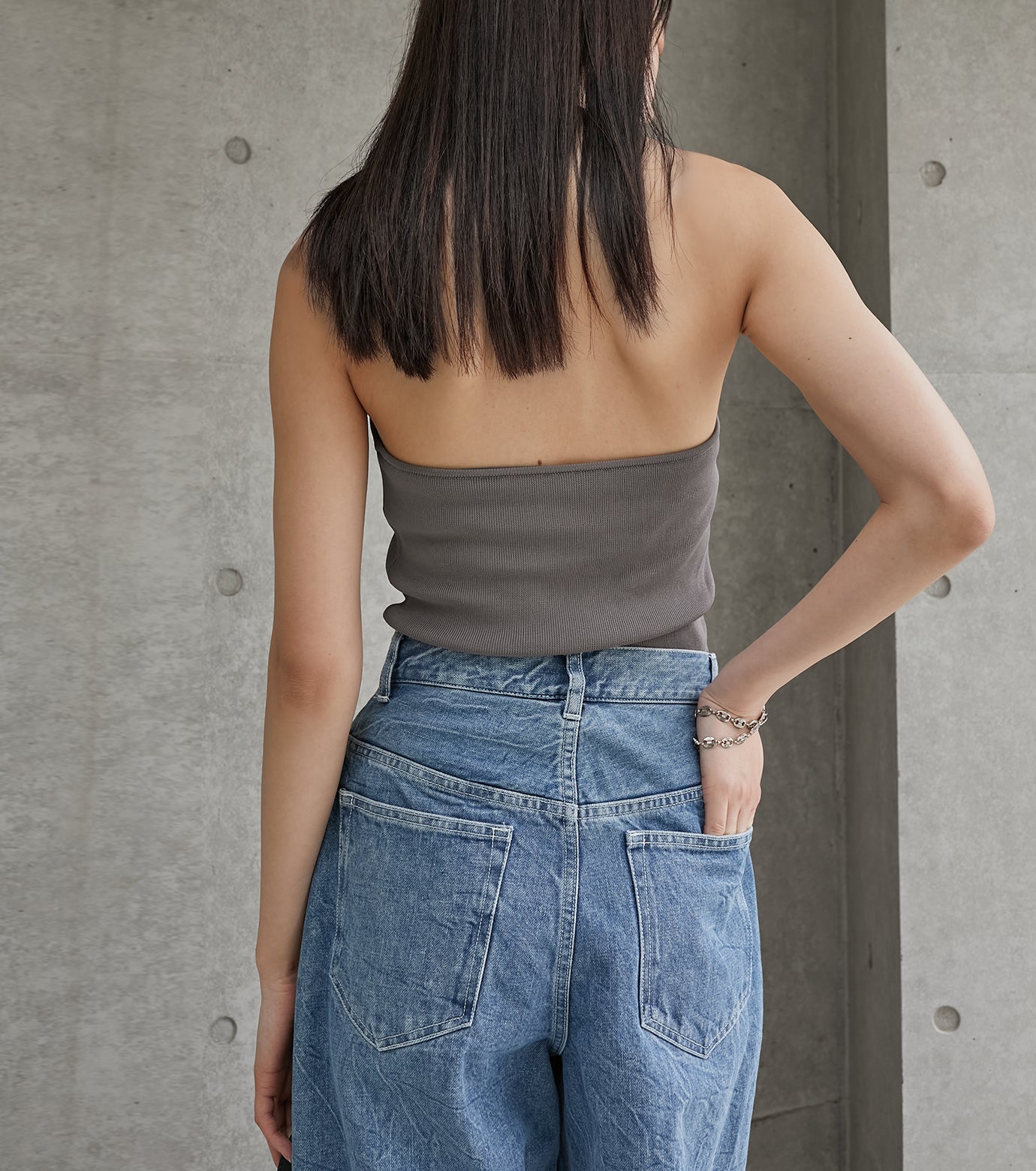 Halterneck Knit Top