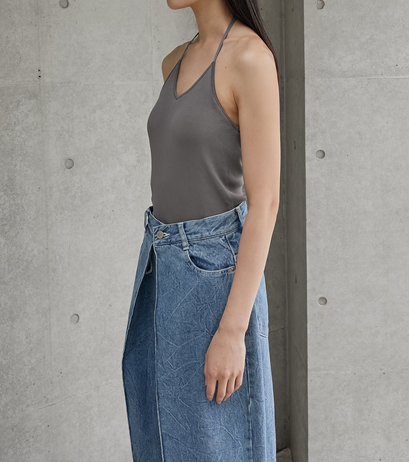 Halterneck Knit Top