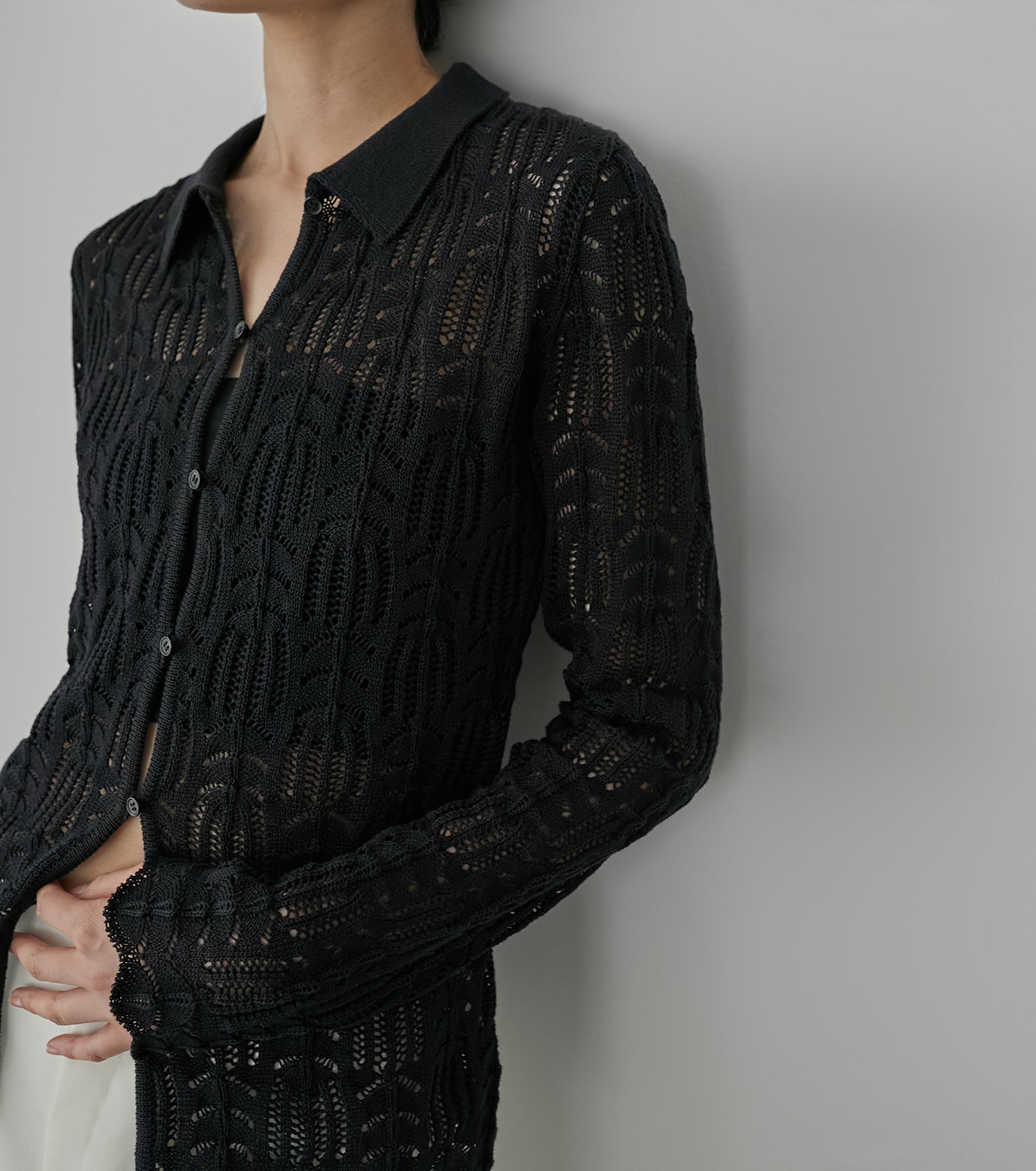 Openwork Knit Top – RESTIR