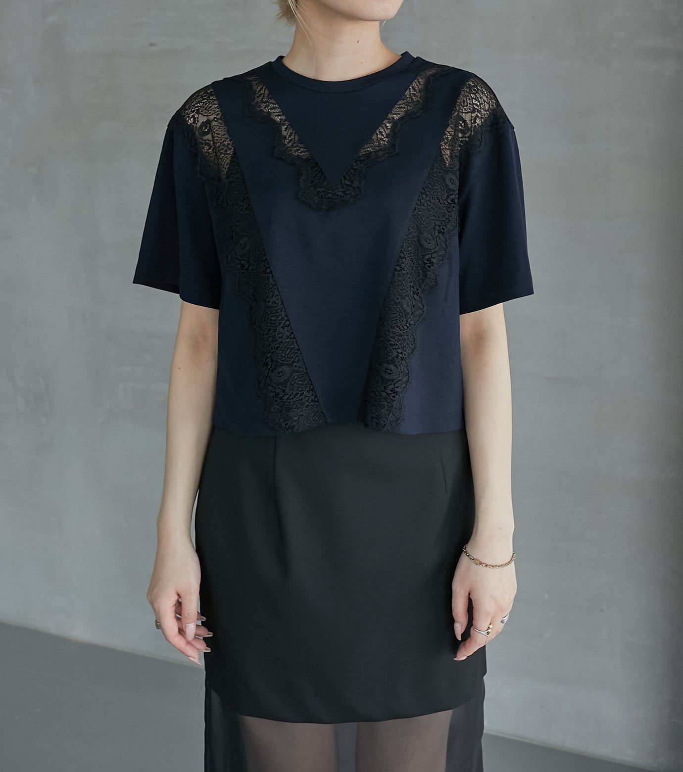 Lace Combi Tee