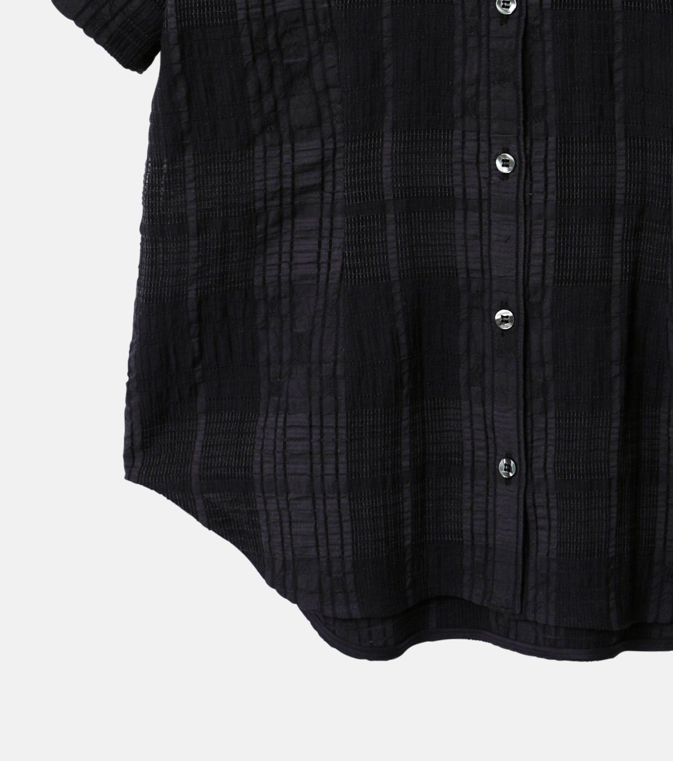Checkered Lace Jacquard Shirt