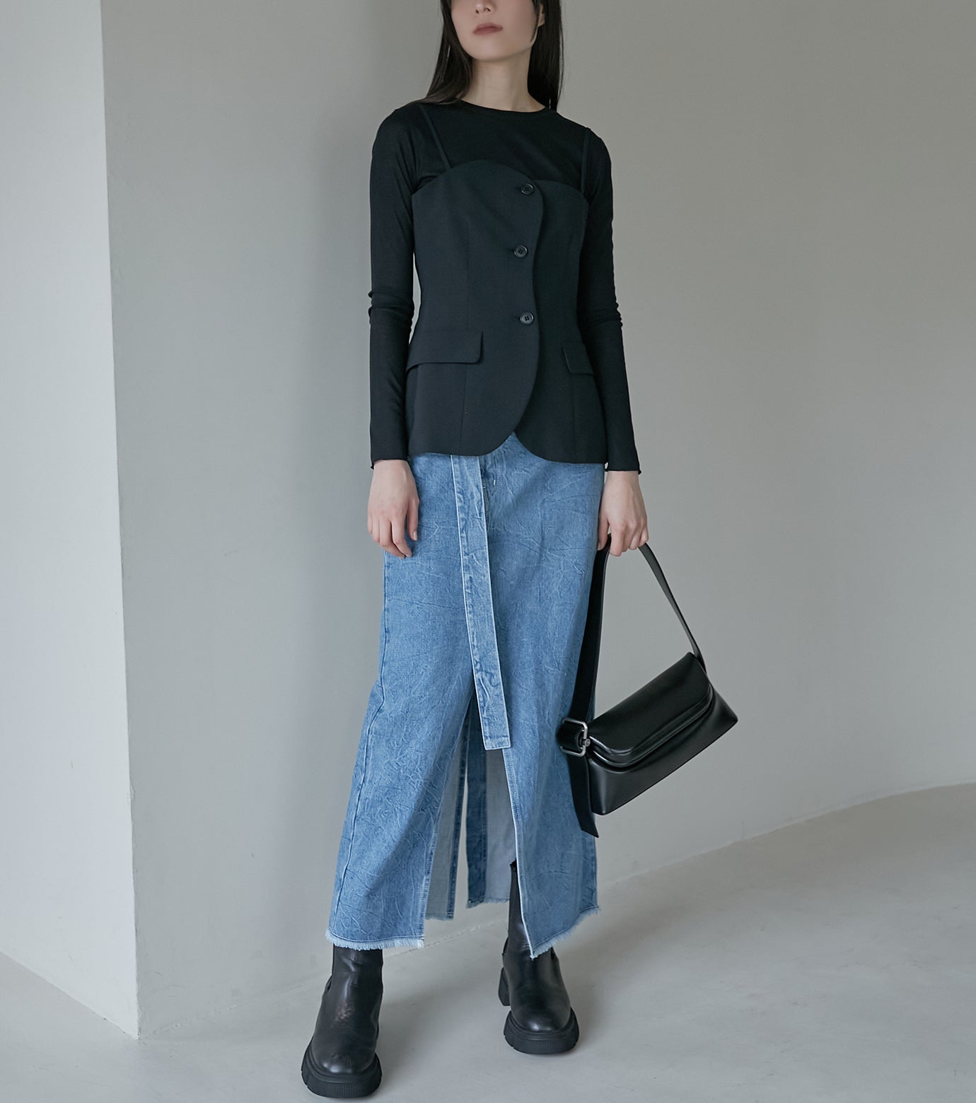 Denim Tight Skirt