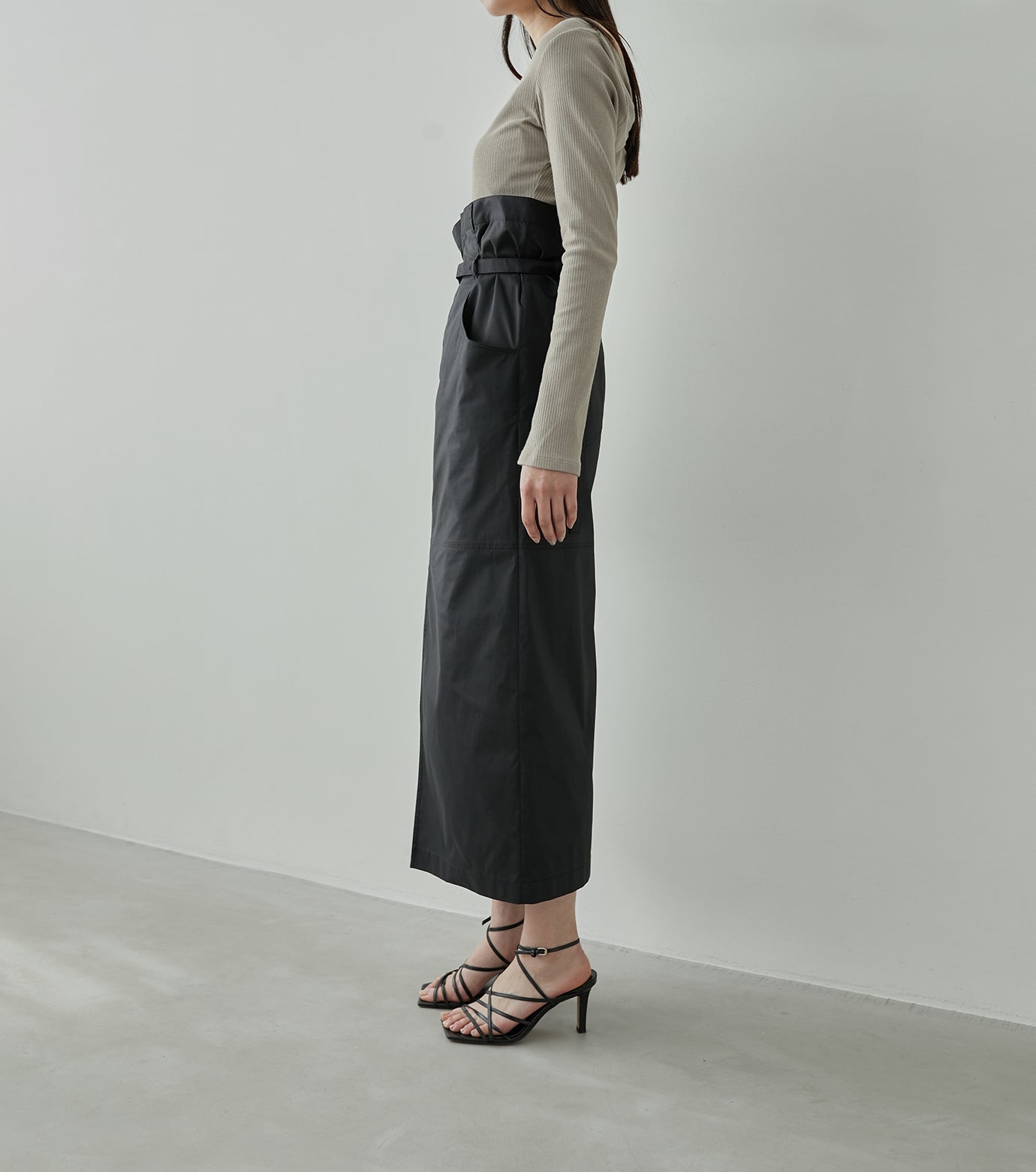 Tafta 2waybelted Maxi Skirt