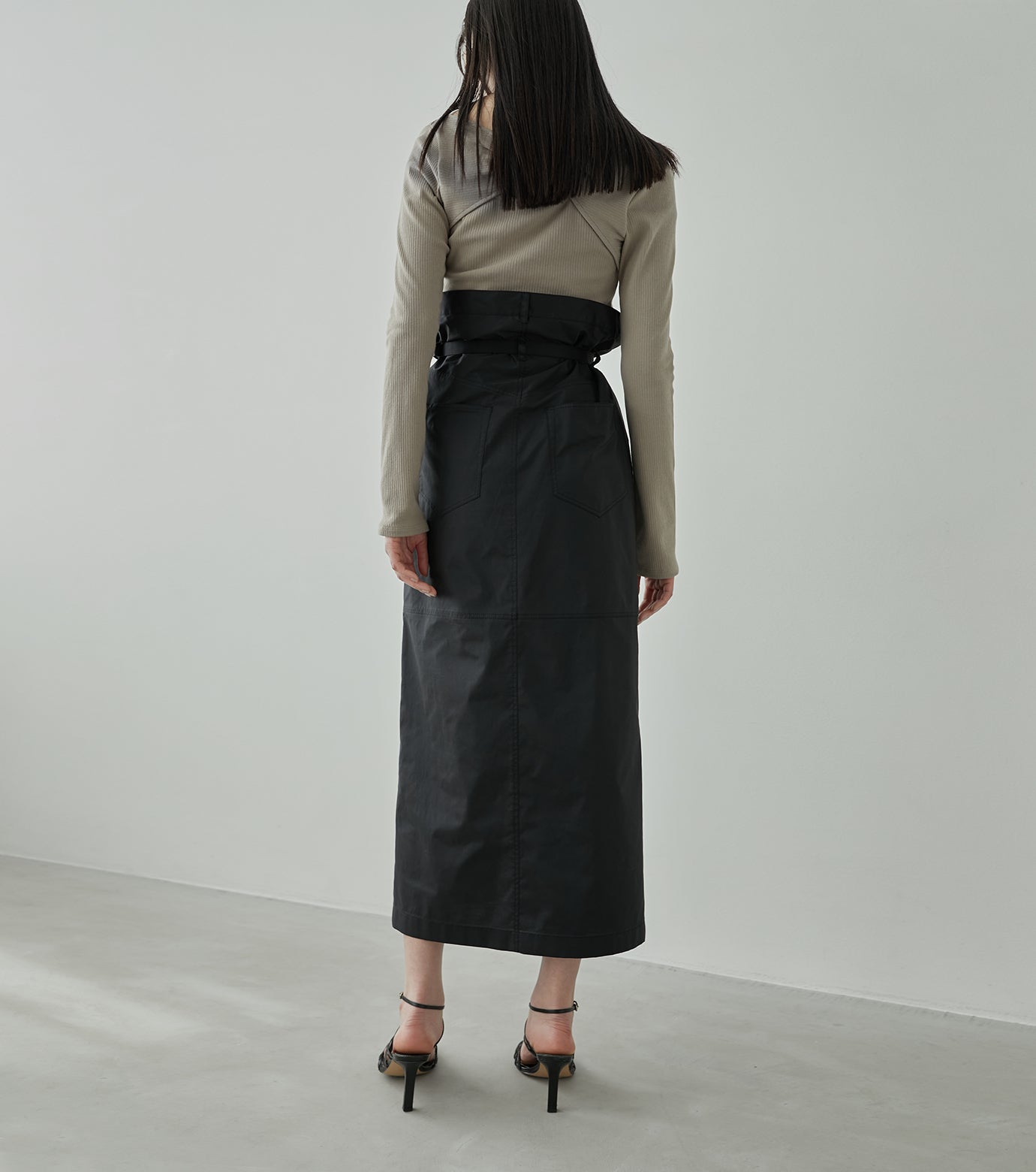 Tafta 2waybelted Maxi Skirt