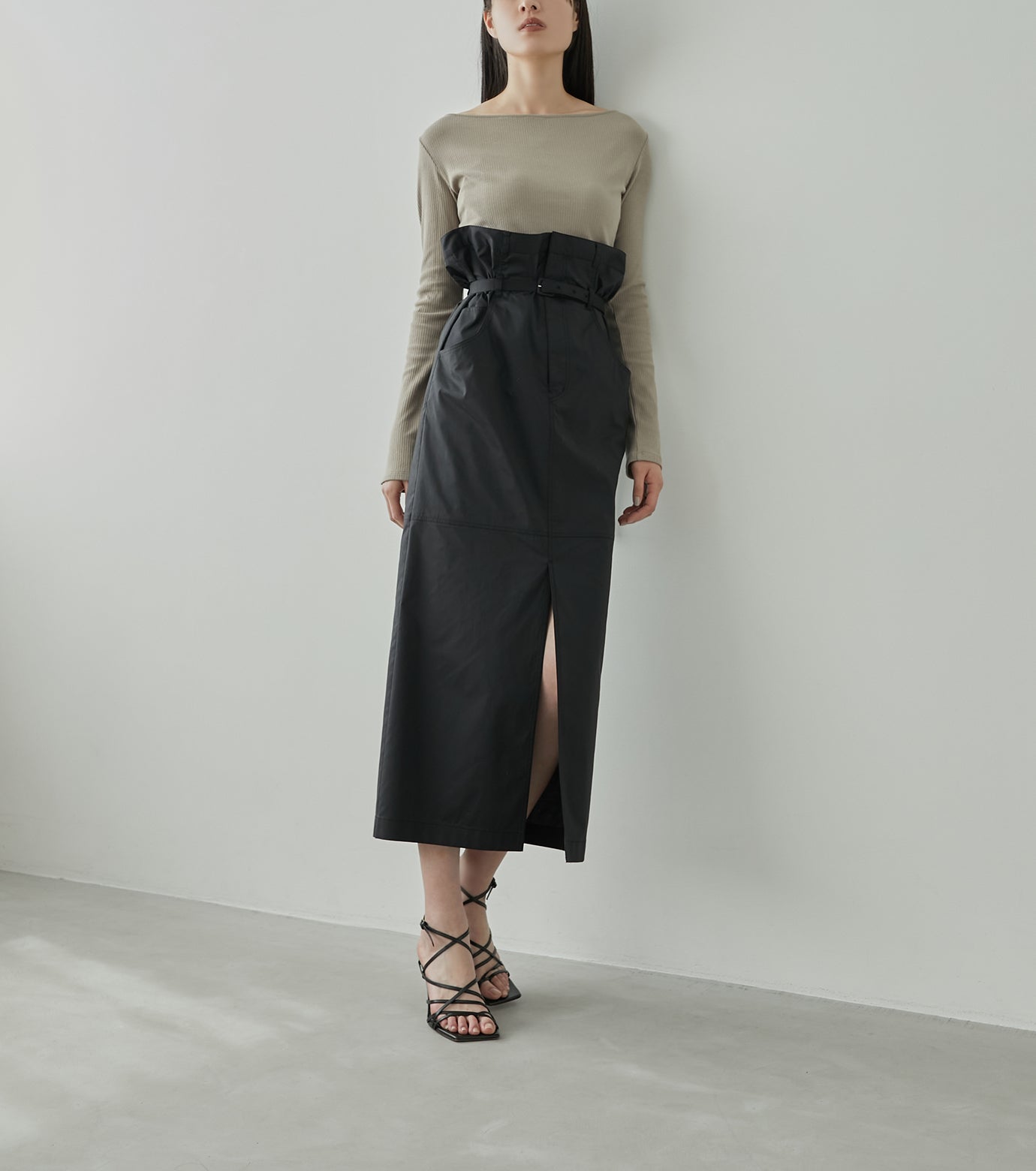 Tafta 2waybelted Maxi Skirt