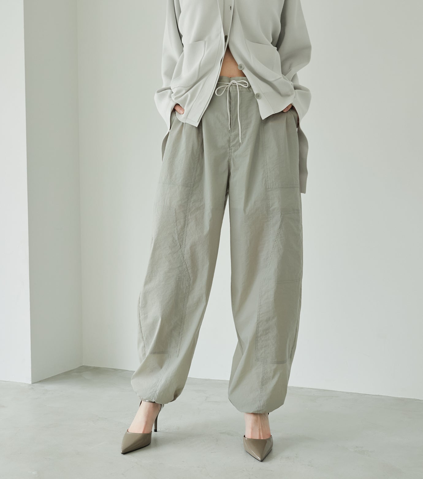 Transparent Double Knee Pants