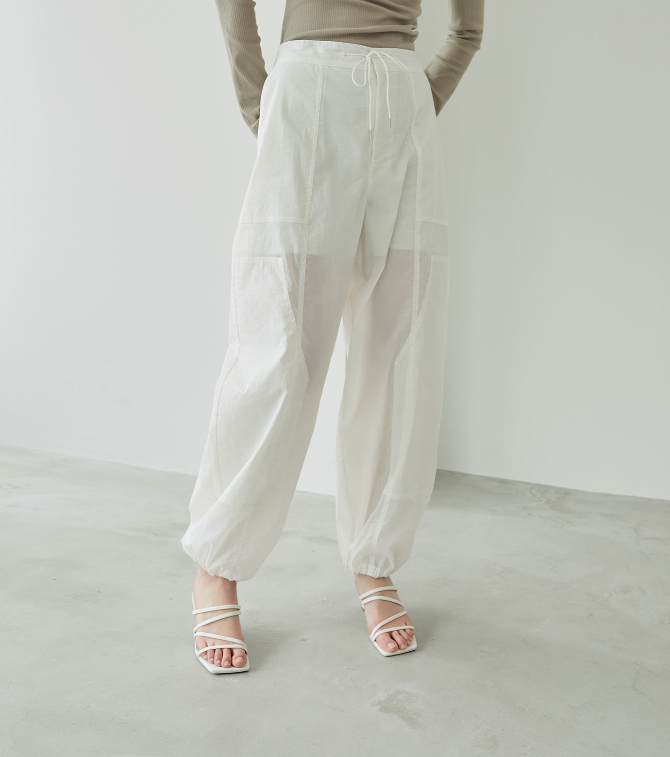 Transparent Double Knee Pants