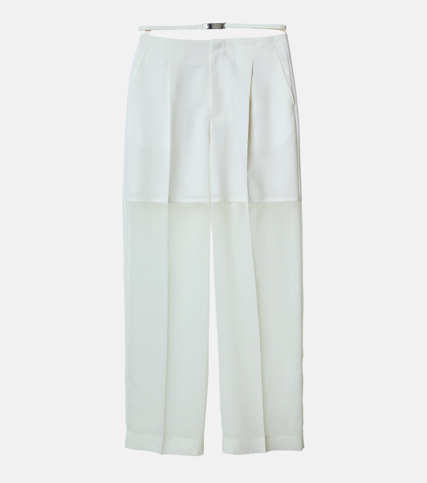 Sheer Combo Straight Pants