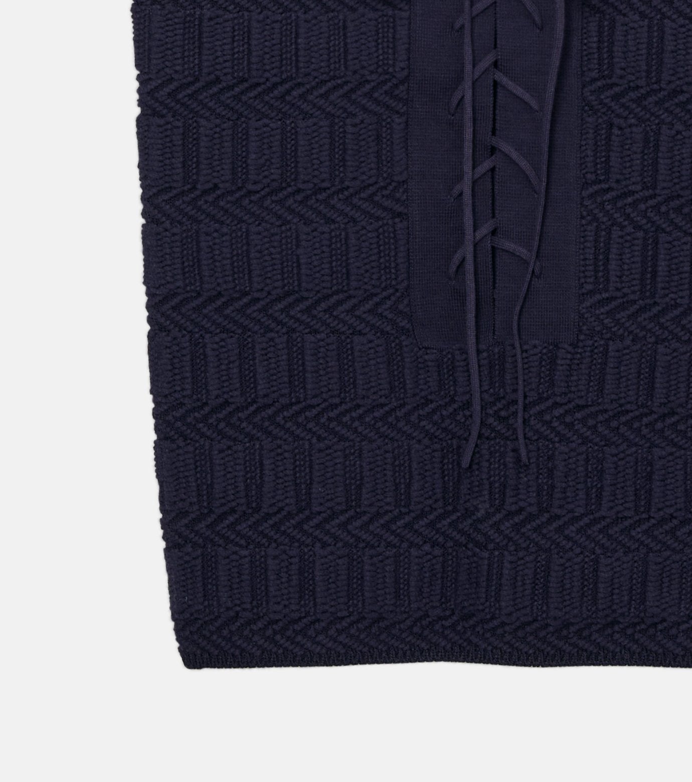 Knit Top w/Lace-Up Front