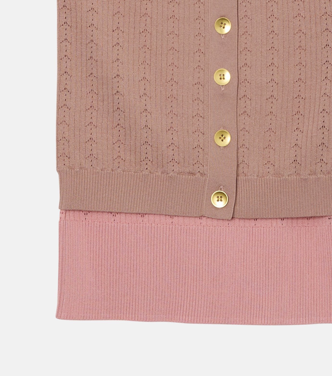 Ribbed Eyelet Sleeveless Top