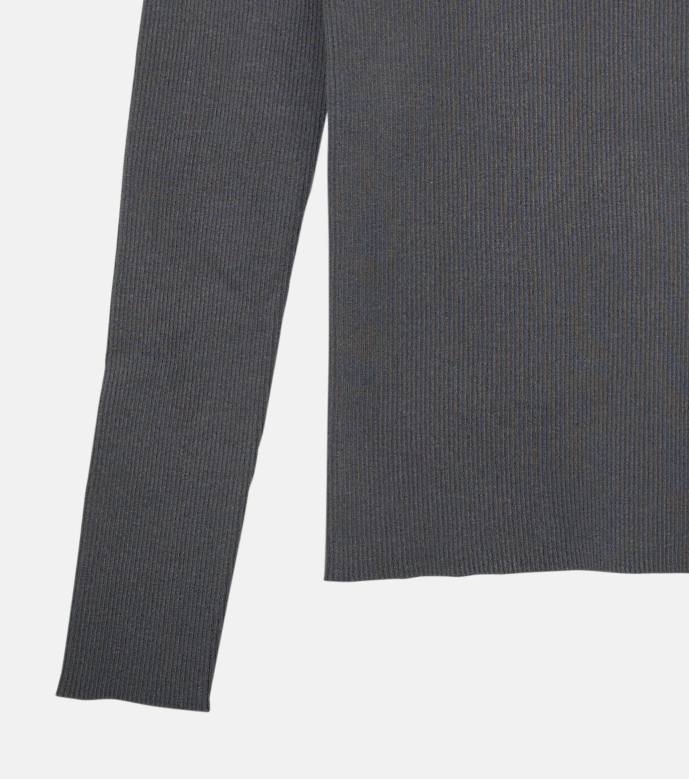 Two-Texture Ribbed Knit Top