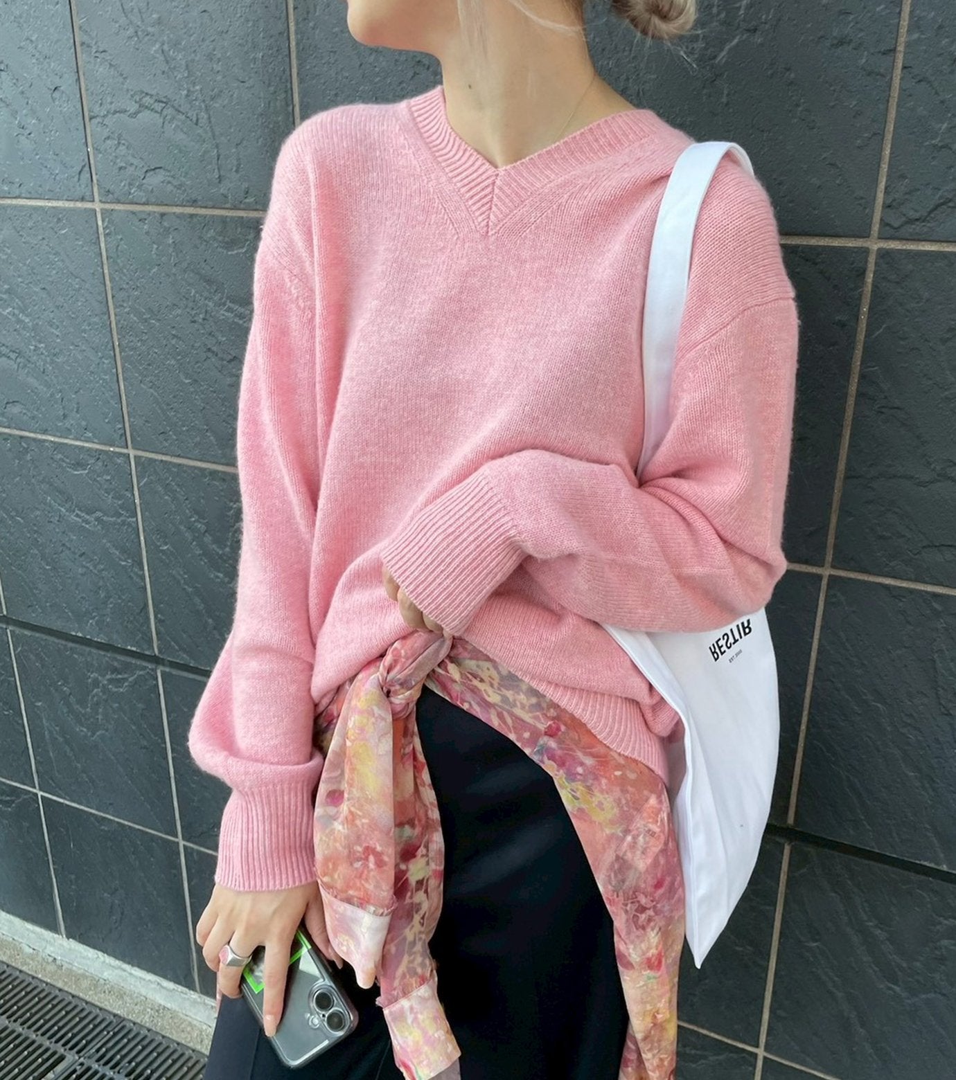 V-Neck Knit Pullover