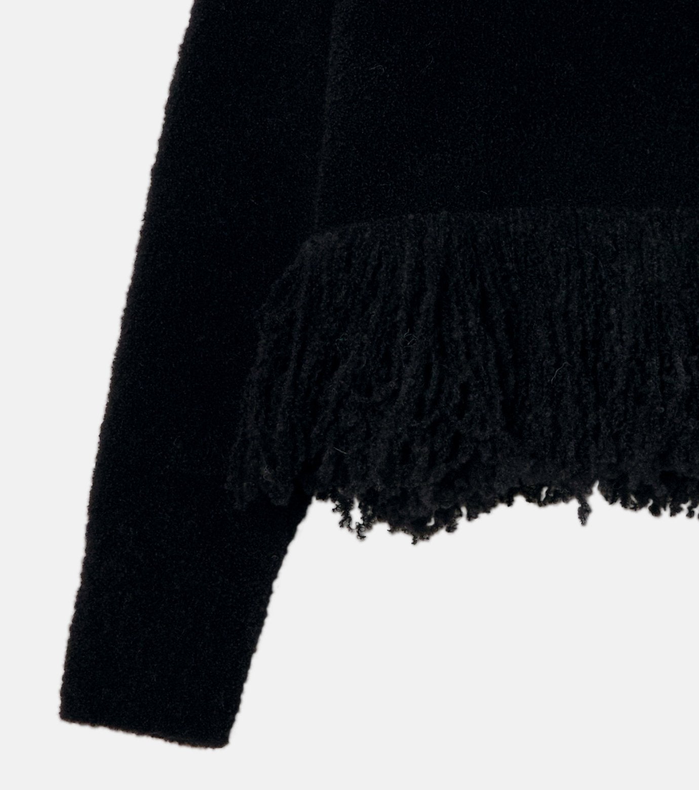 Fringe-Hem Pullover