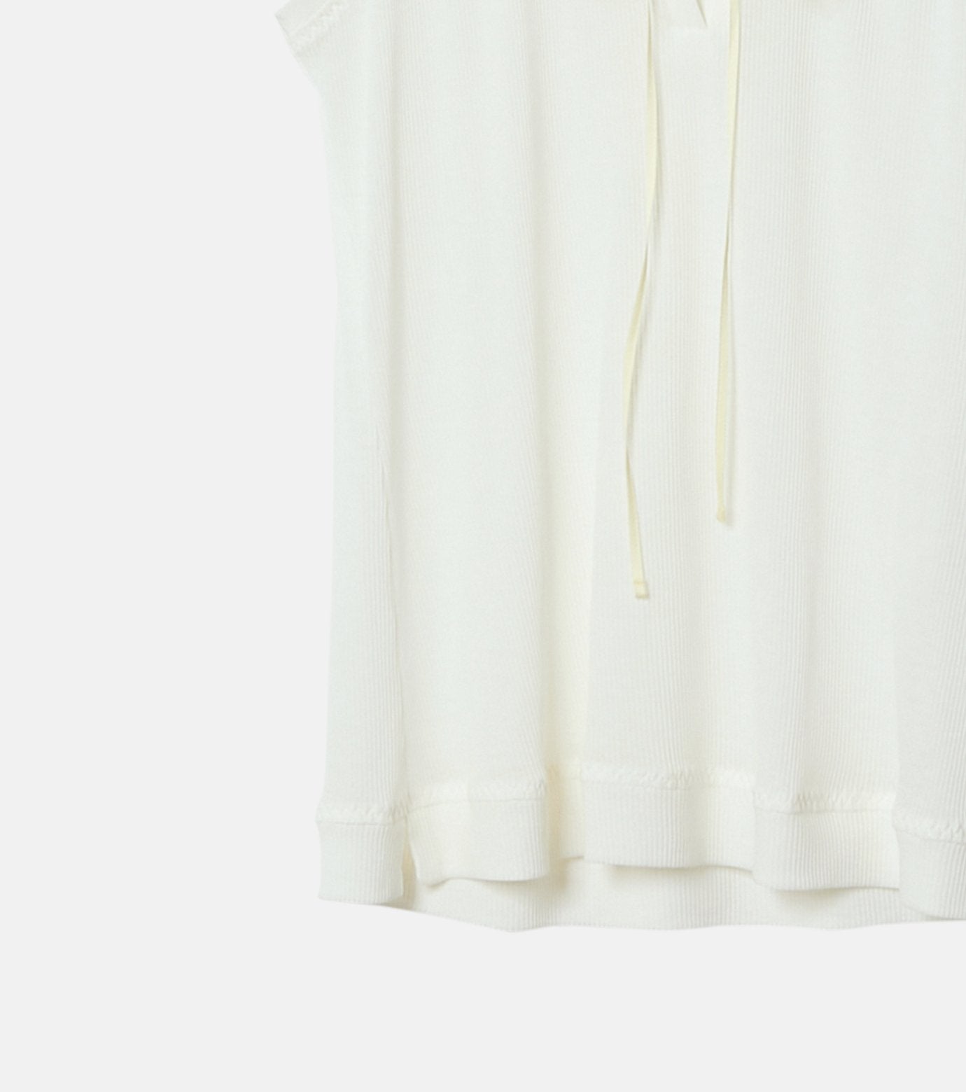 Ribbon-trimmed Neckline Tank