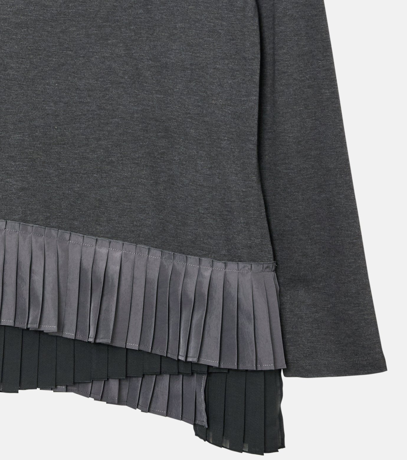 Long Sleeve Jersey Top w/Frilled Hem