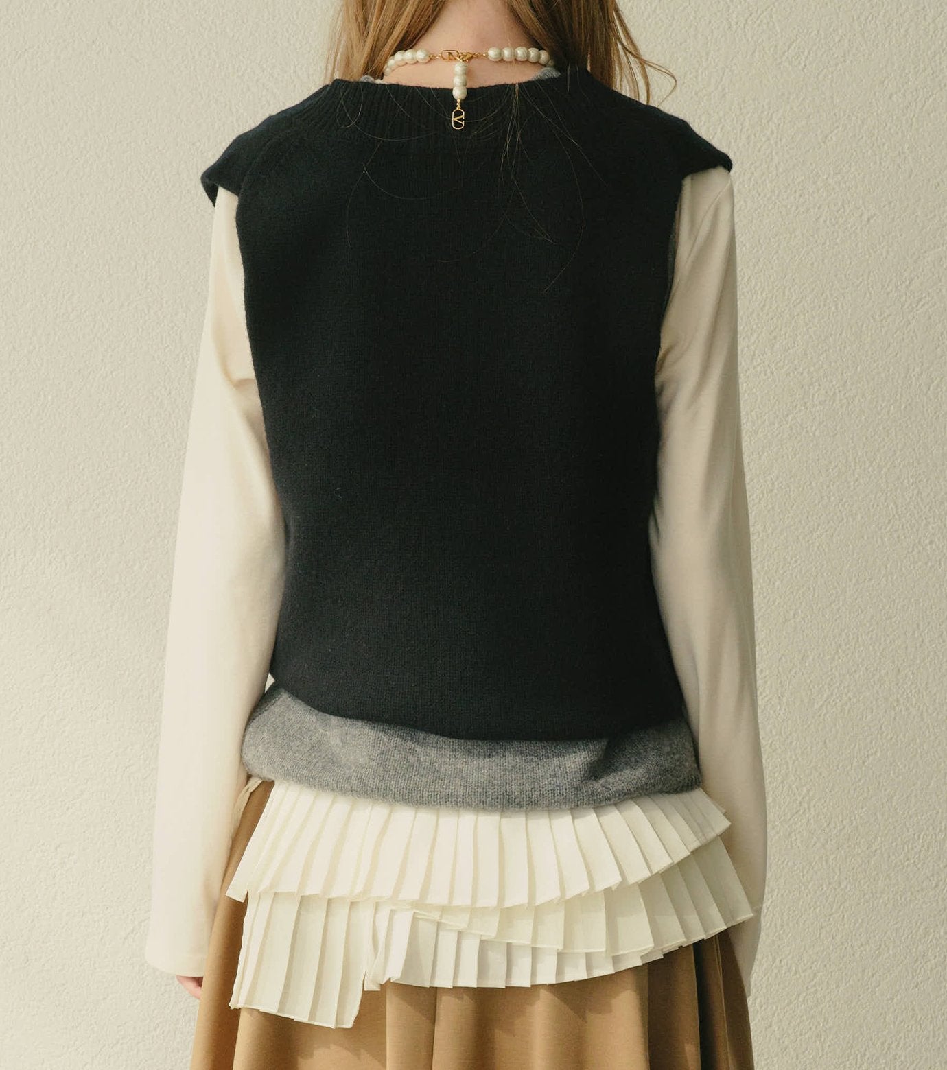 Long Sleeve Jersey Top w/Frilled Hem