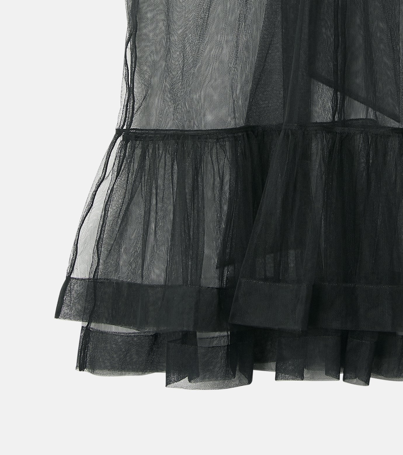 Soft Tulle Bow Tie Top