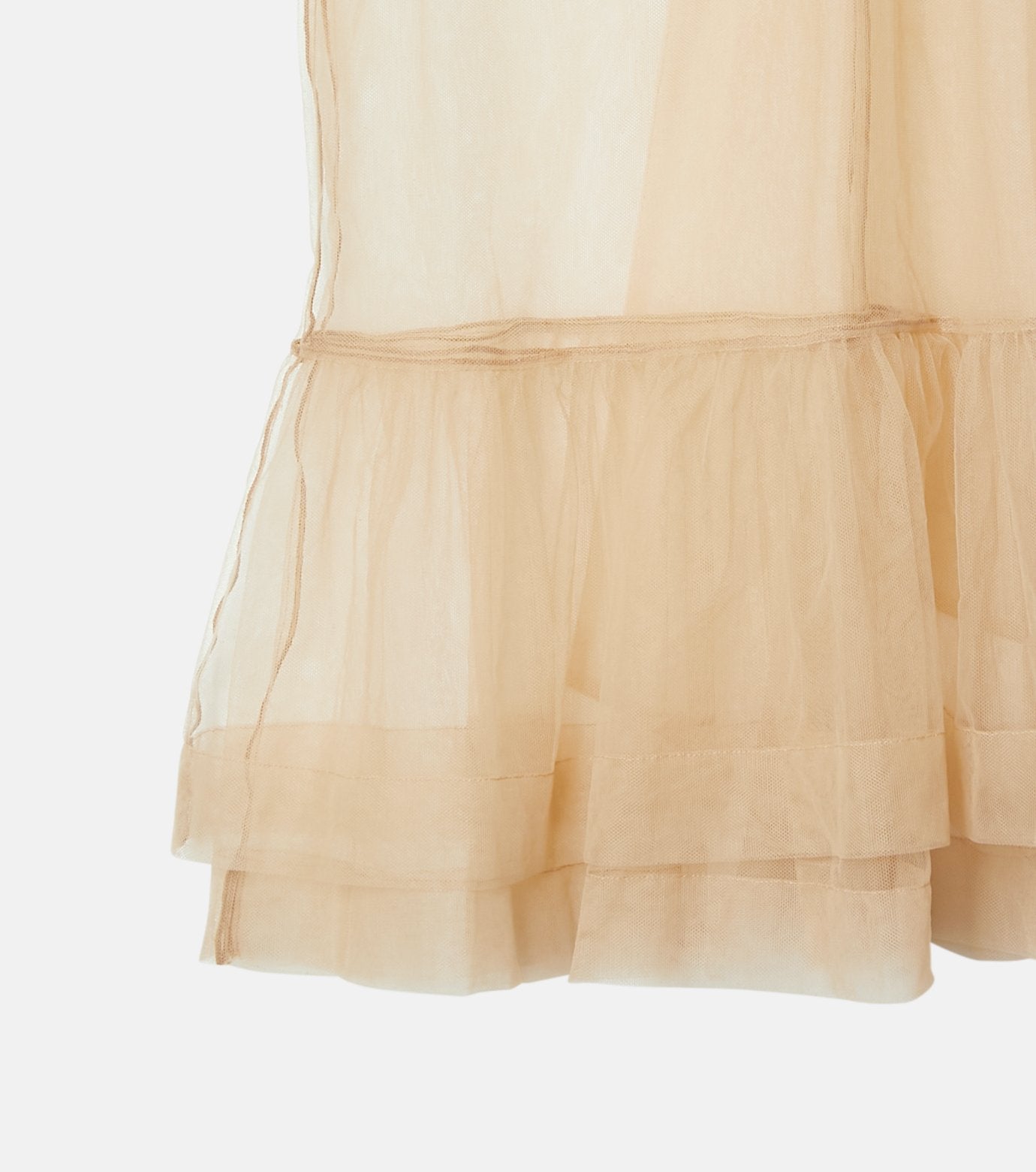 Soft Tulle Bow Tie Top