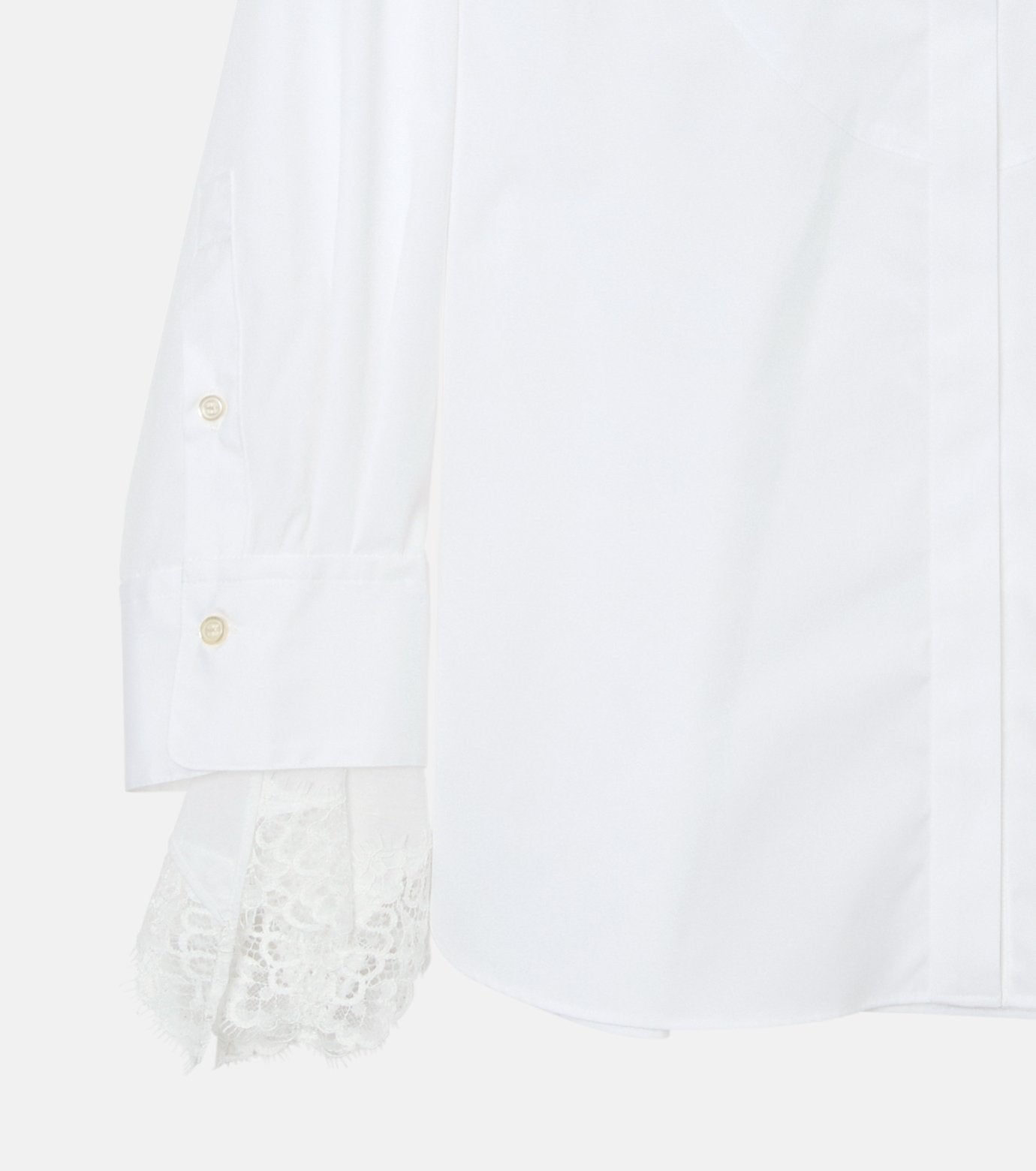 Voile Shirt w/Detachable Lace Cuffs