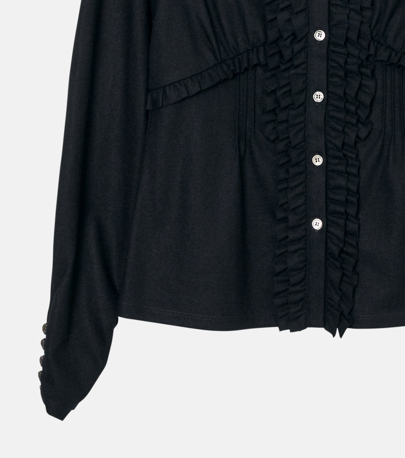Jersey Shirt w/Frilled Details