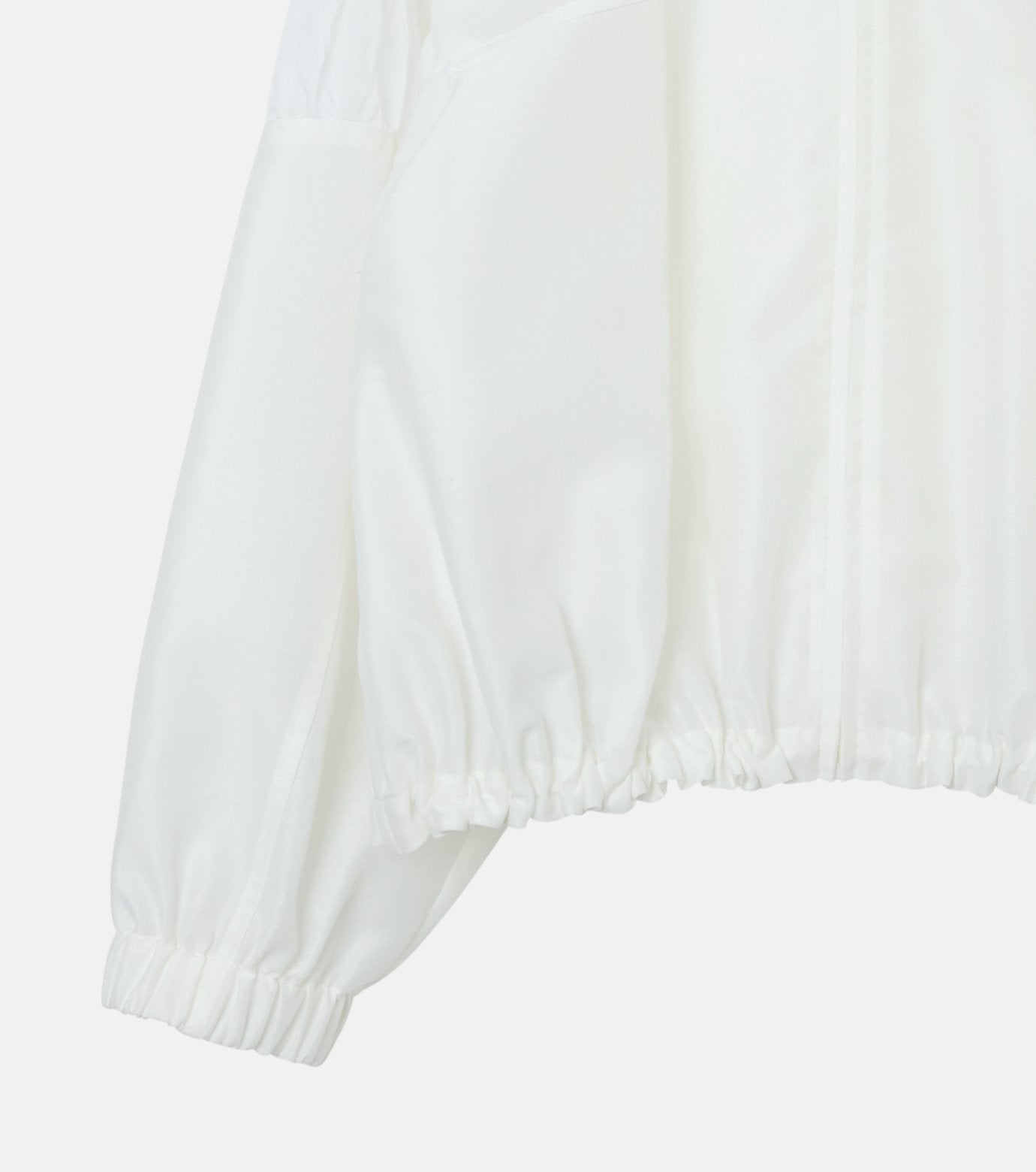 Mixed-Material Zip-Up Blouson