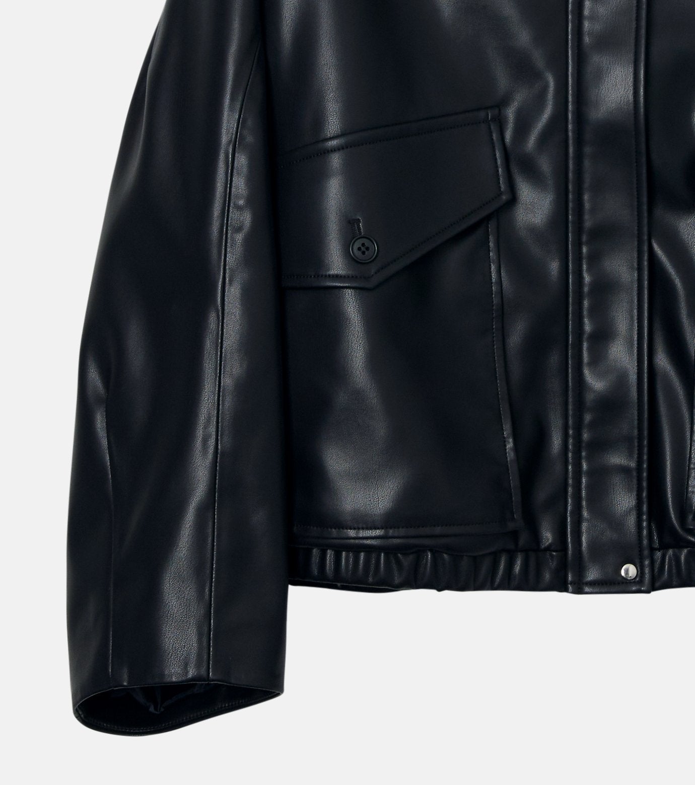 Faux Leather Blouson